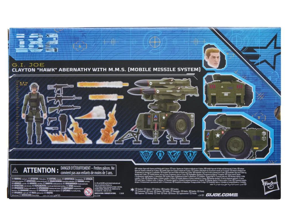 Clayton "Hawk" Abernathy with M.M.S. (Mobile Missile System) G.I. Joe Classified Series #182 Action Figure Set