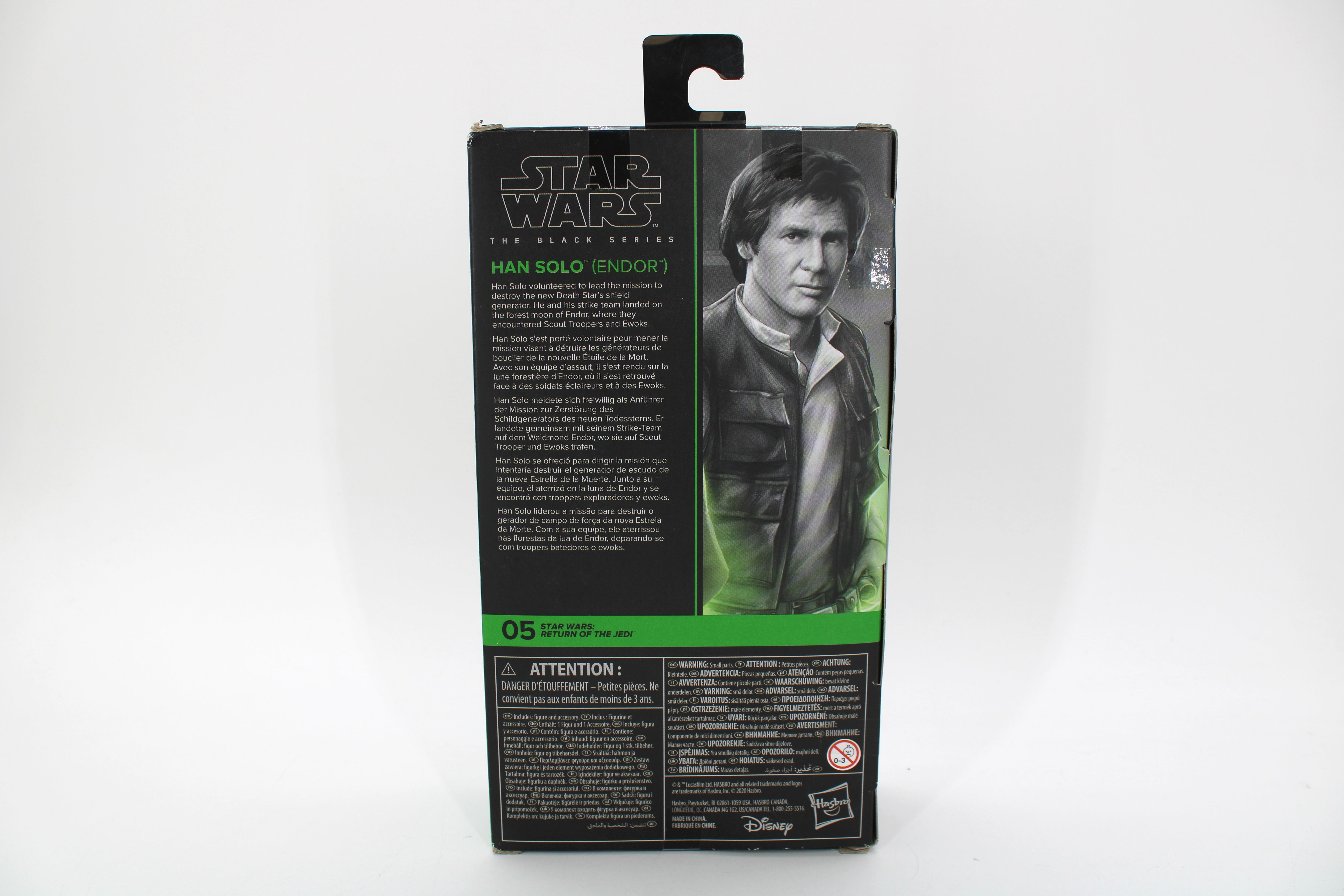 Star Wars The Black Series Han Solo (Endor) Action Figure (2020 Hasbro) - view 2