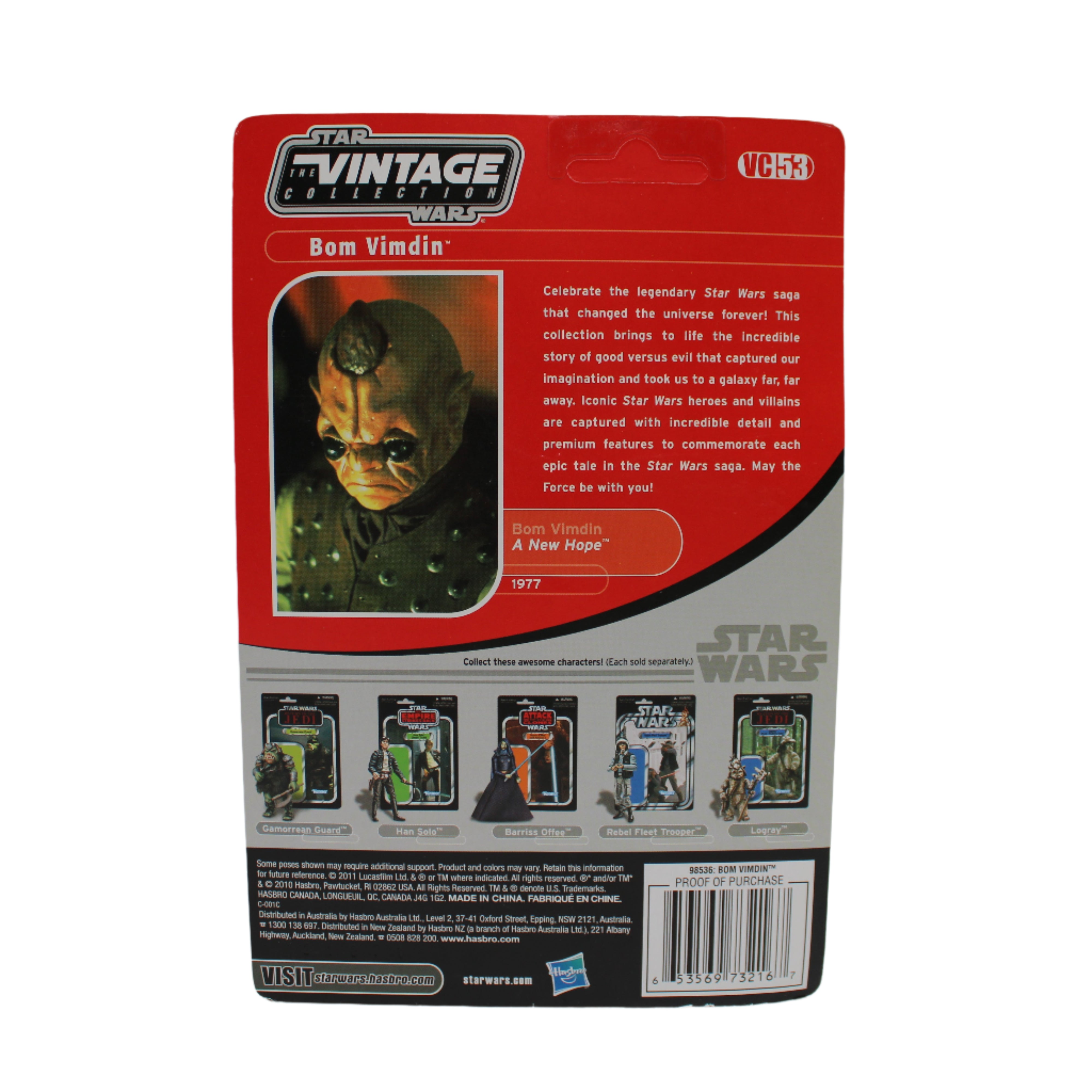 Bom Vimdin (Cantina Patron) Star Wars the Vintage Collection Action Figure