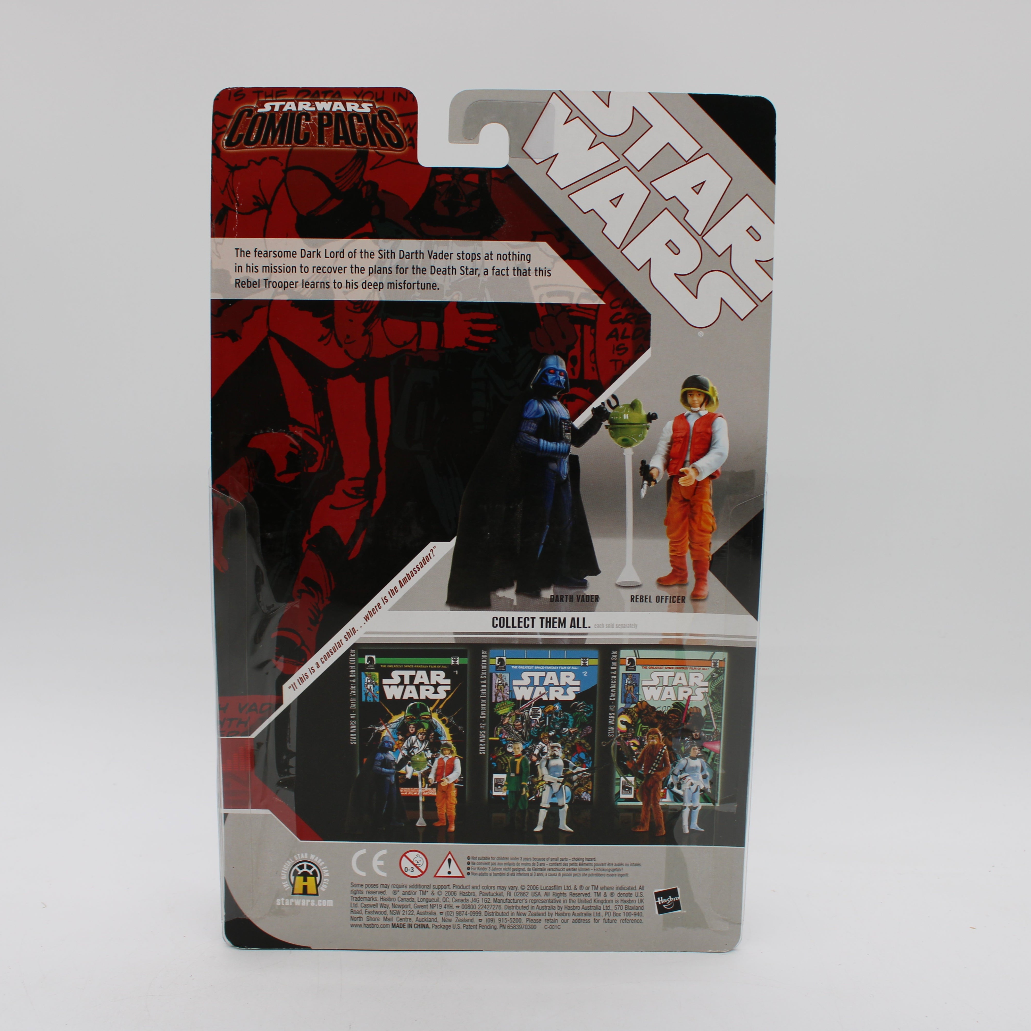 Darth Vader & Rebel Officer Star Wars Comic Packs #1 Action Figure Set