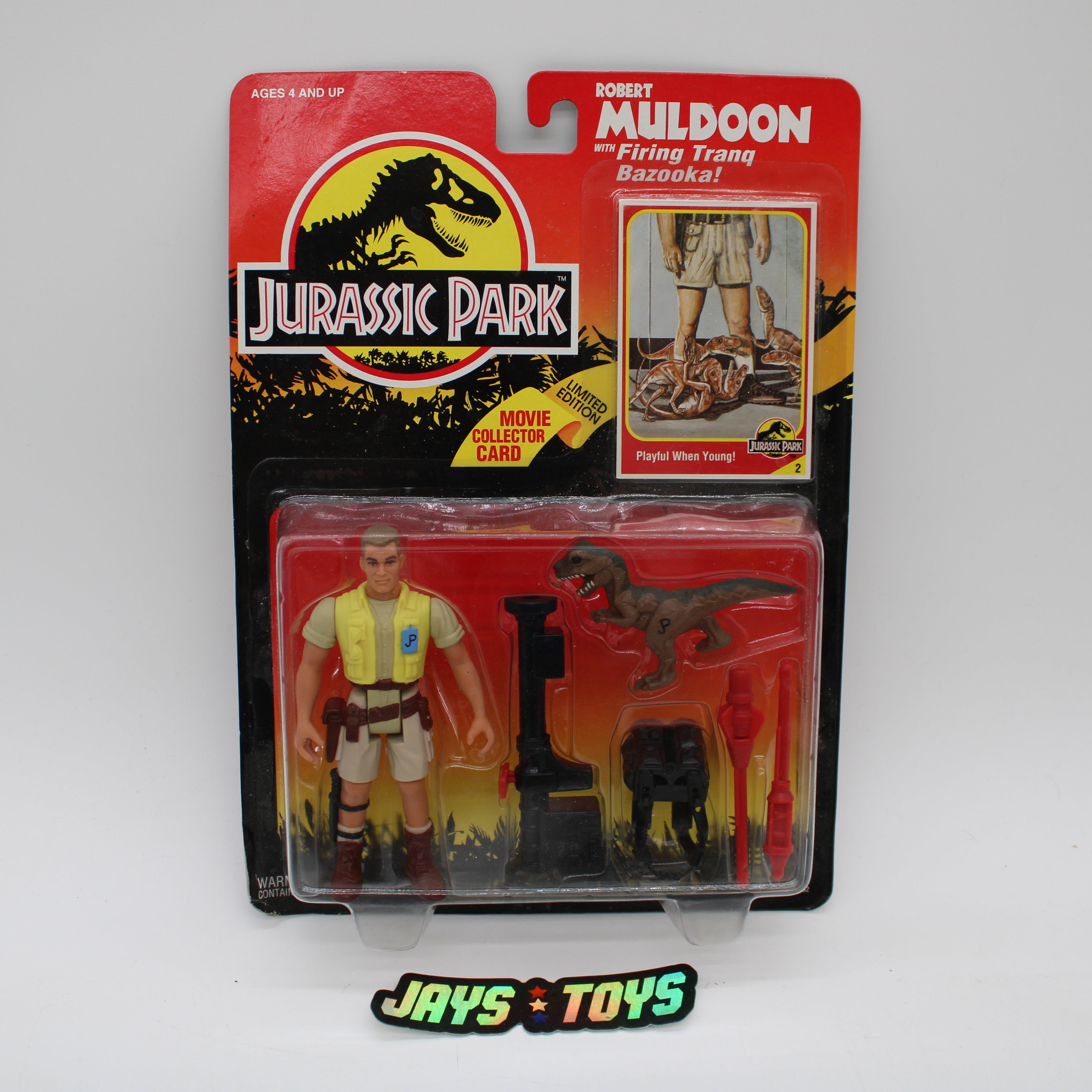 Robert Muldoon with Firing Tranq Bazooka Jurassic Park Action Figure Set