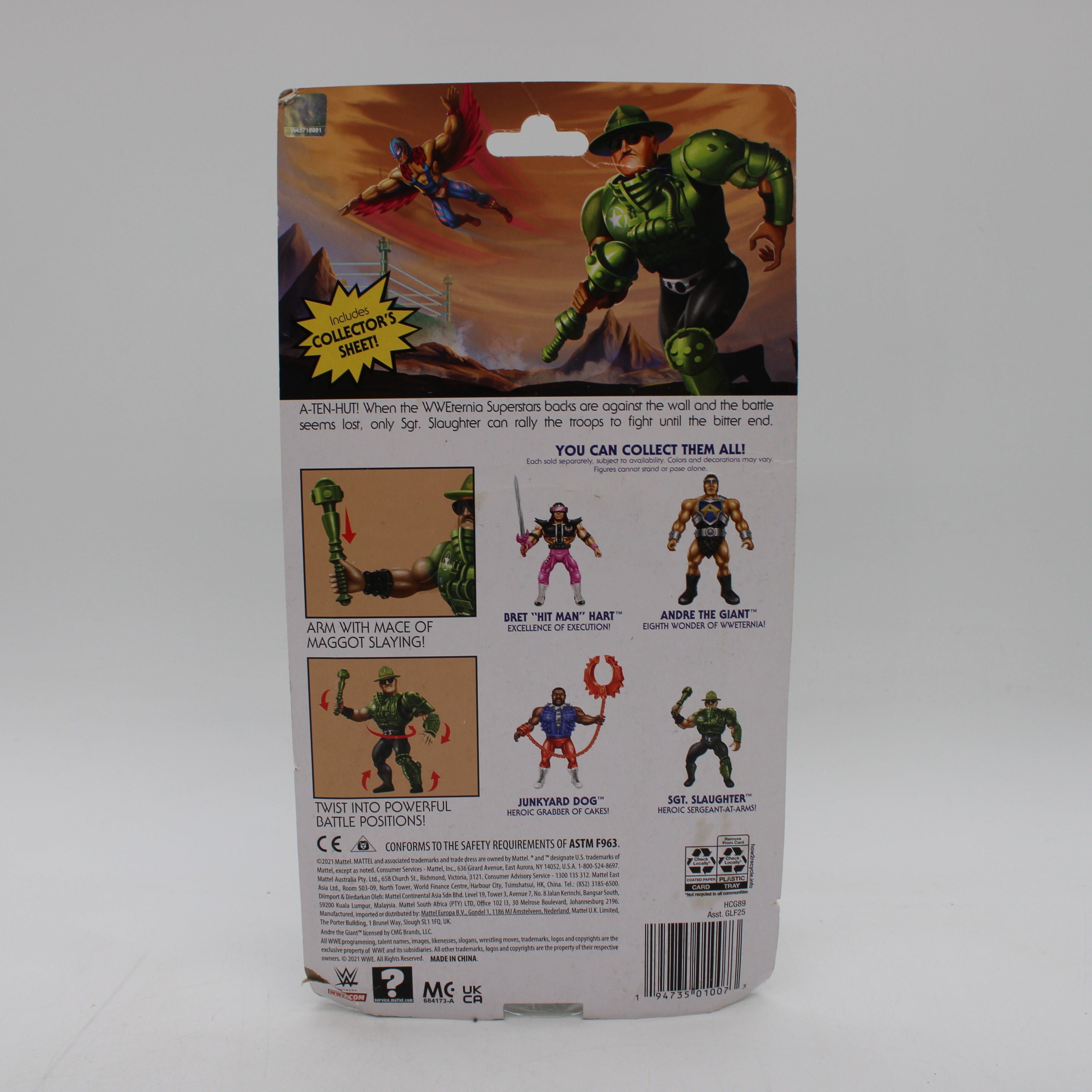 Sgt. Slaughter WWEternia Masters of the Universe Action Figure