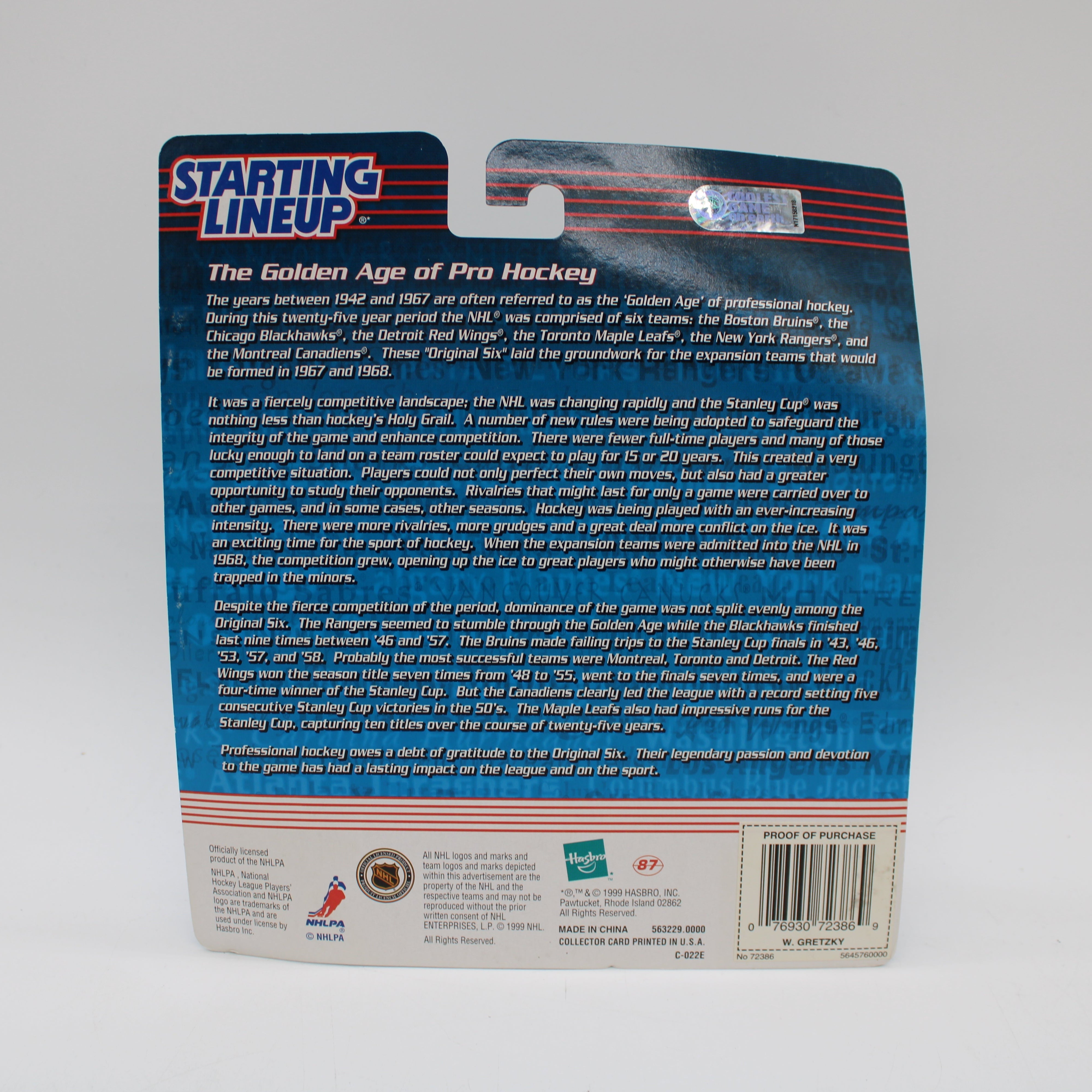 Wayne Gretzky Starting Lineup Sports Superstar Collectibles NHLPA Action Figure