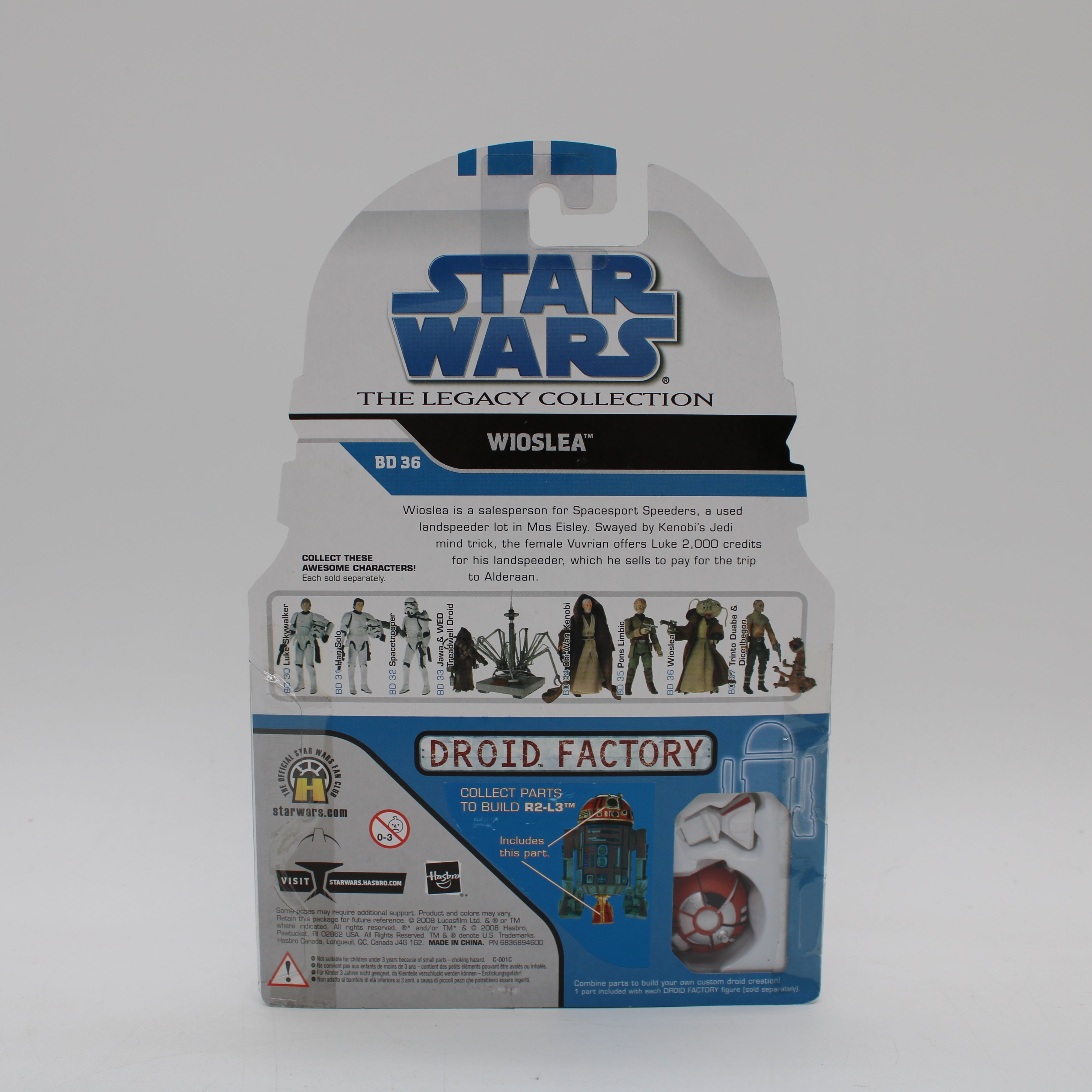 Wioslea Star Wars the Legacy Collection Action Figure (Build A Droid R2-L3)