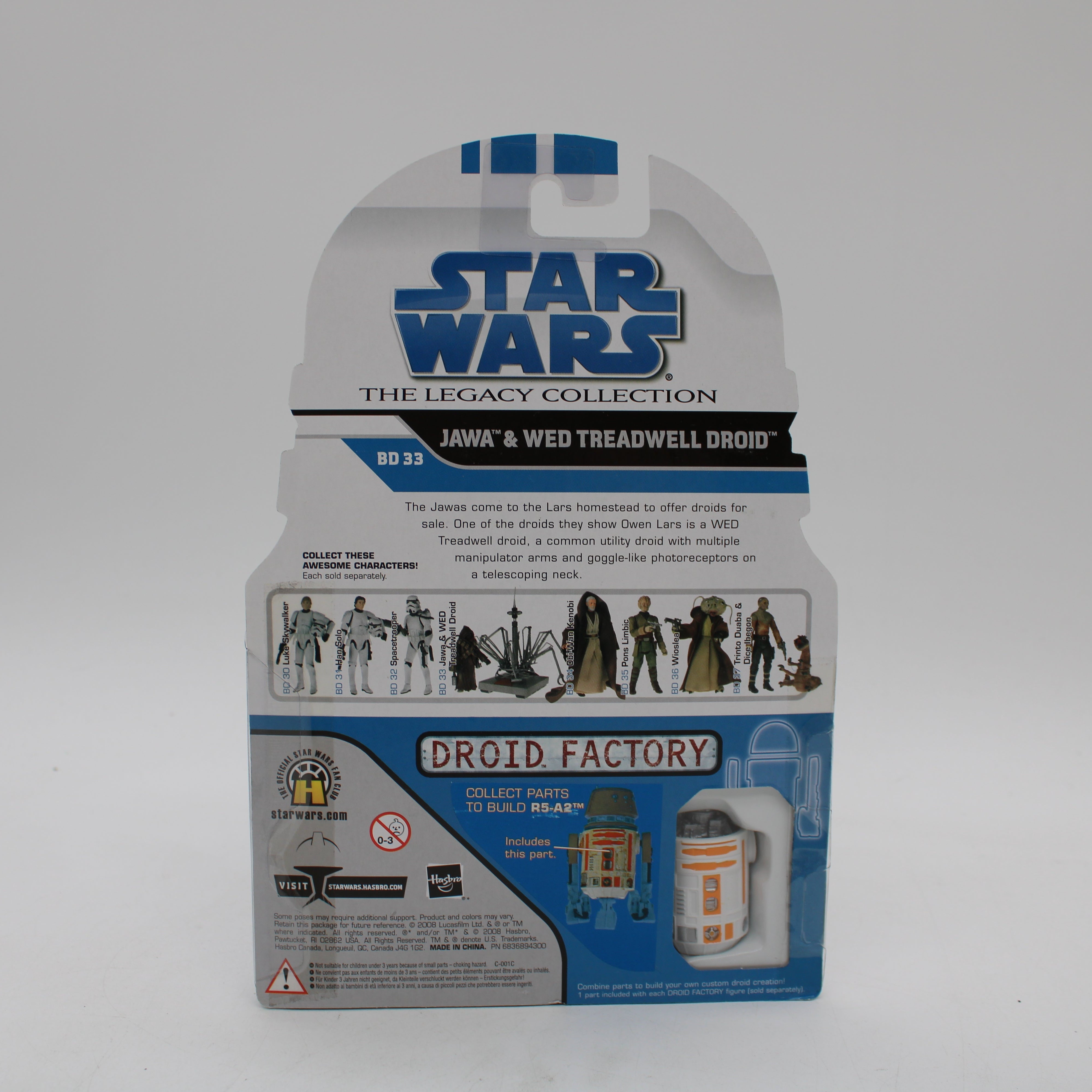 Jawa & Wed Treadwell Droid Star Wars the Legacy Collection Action Figure (Build A Droid R5-A2)
