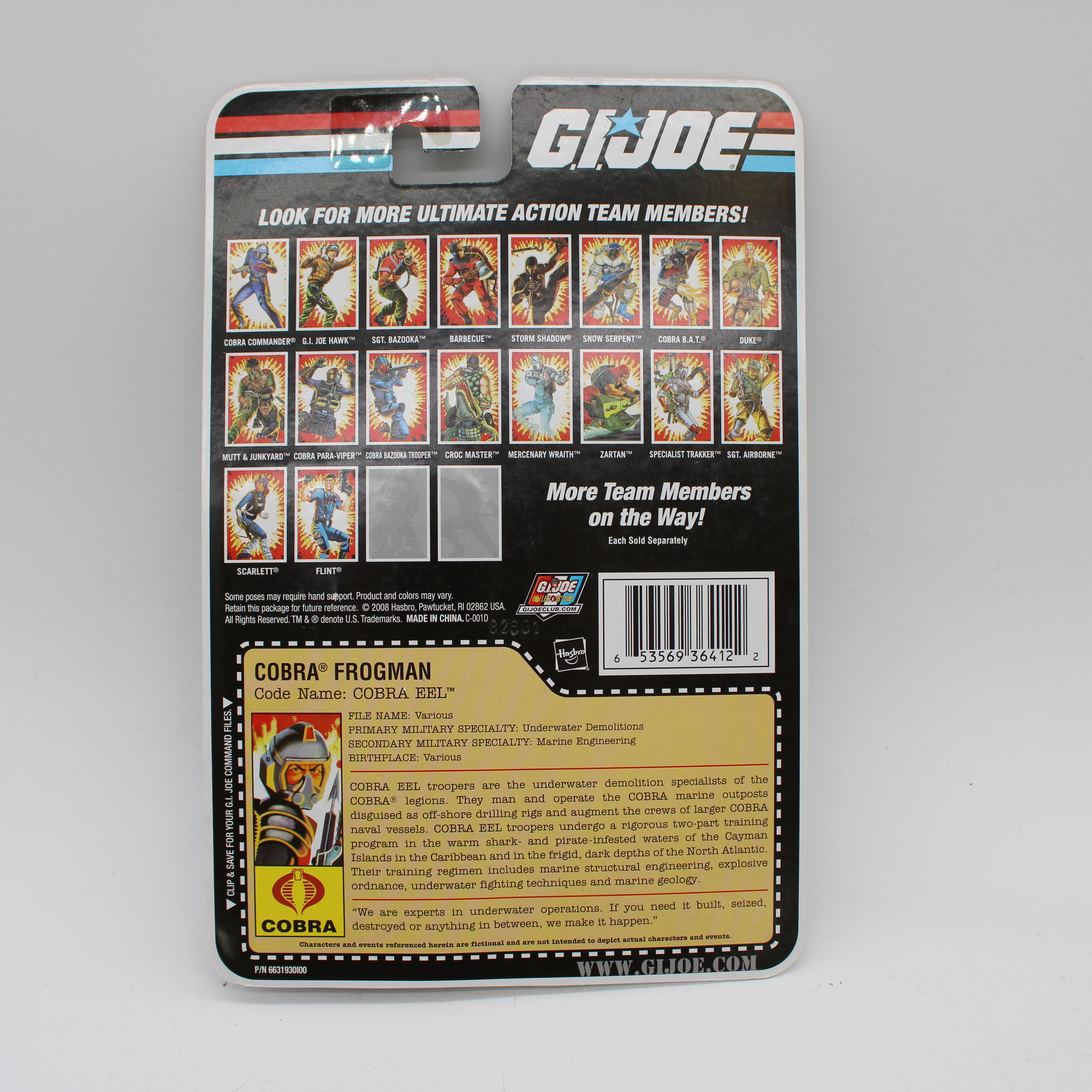 Cobra Eel G.I. Joe 25th Anniversary Cartoon Series Action Figure