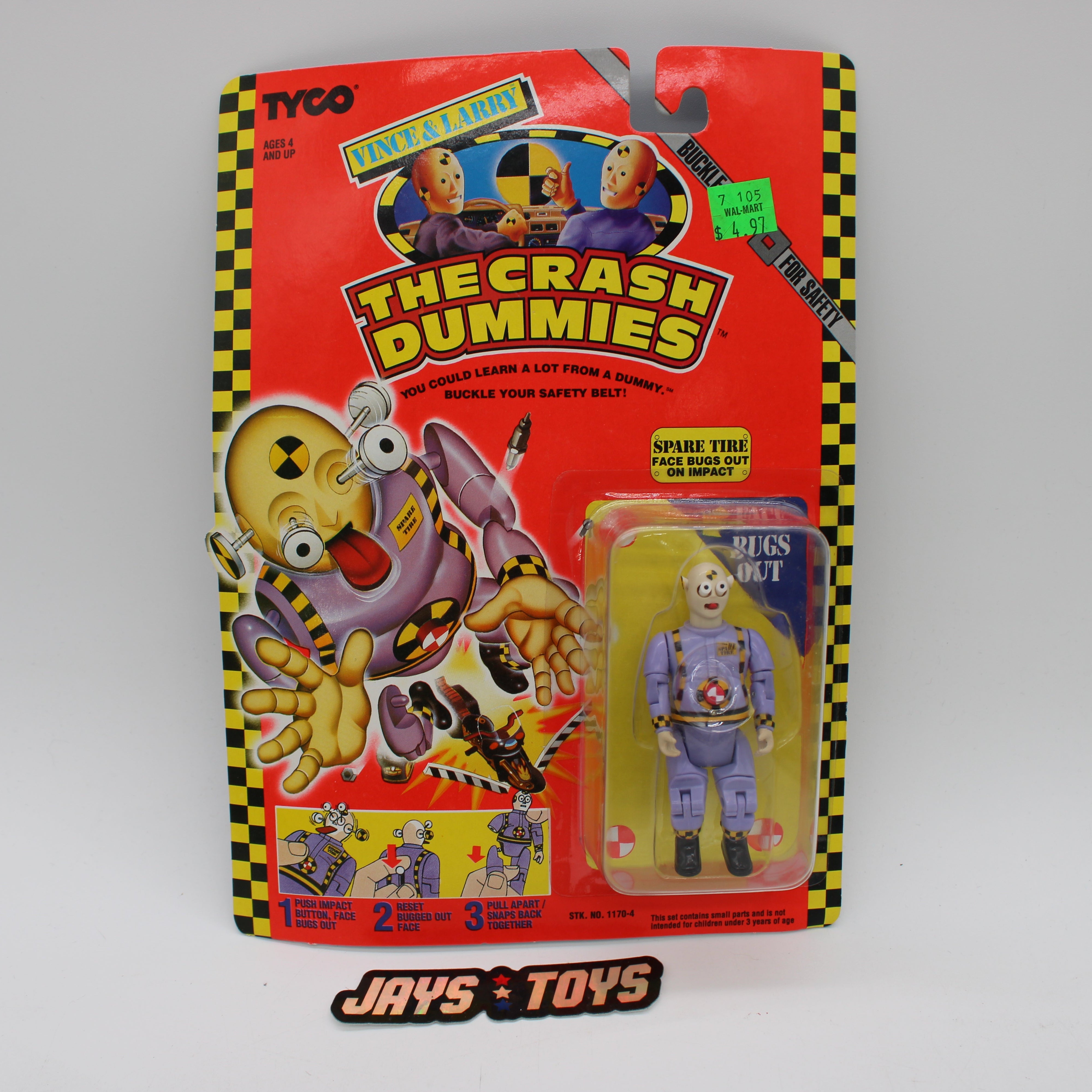 Spare Tire Vince & Larry The Crash Dummies Action Figure