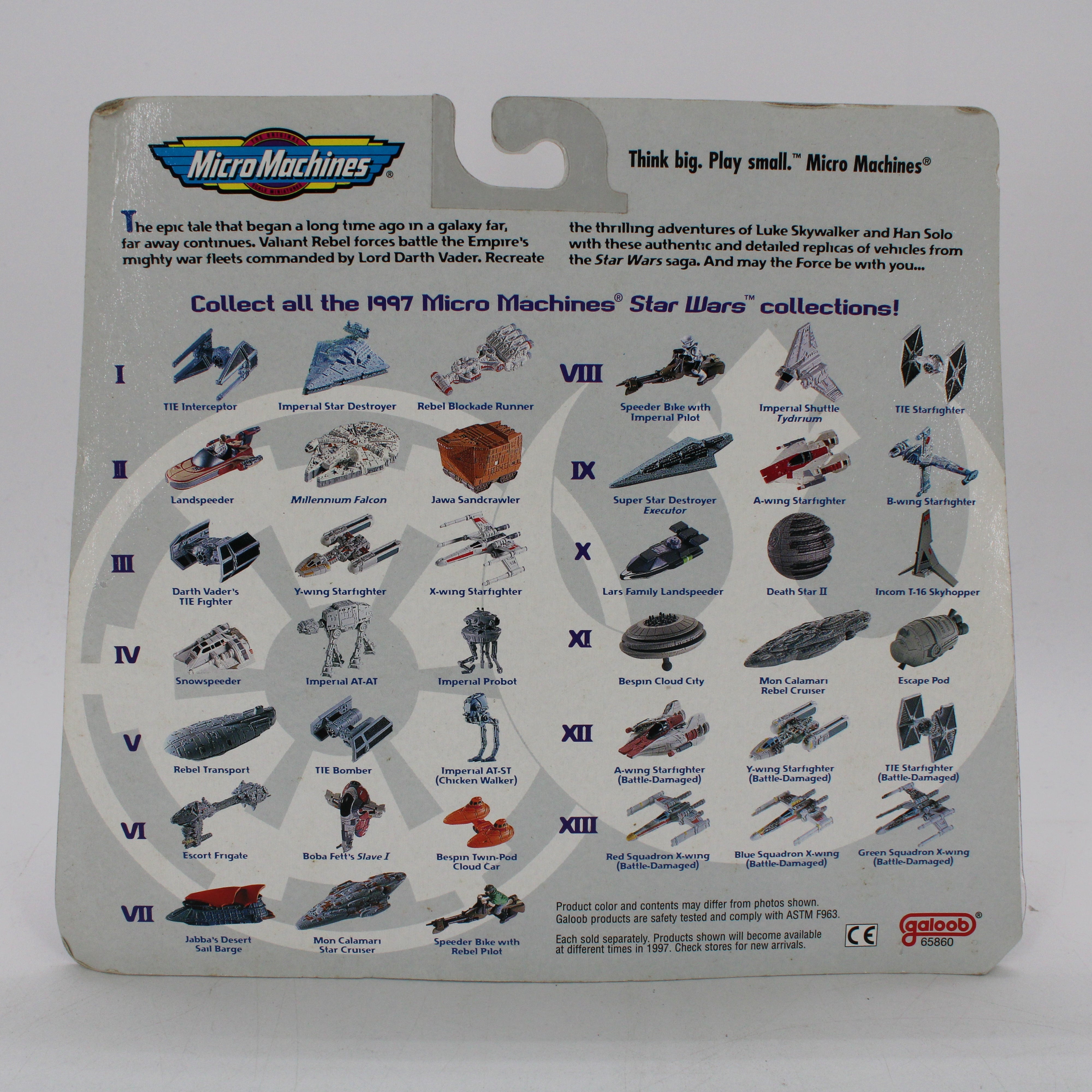 Star Wars IV Micro Machines Miniatures