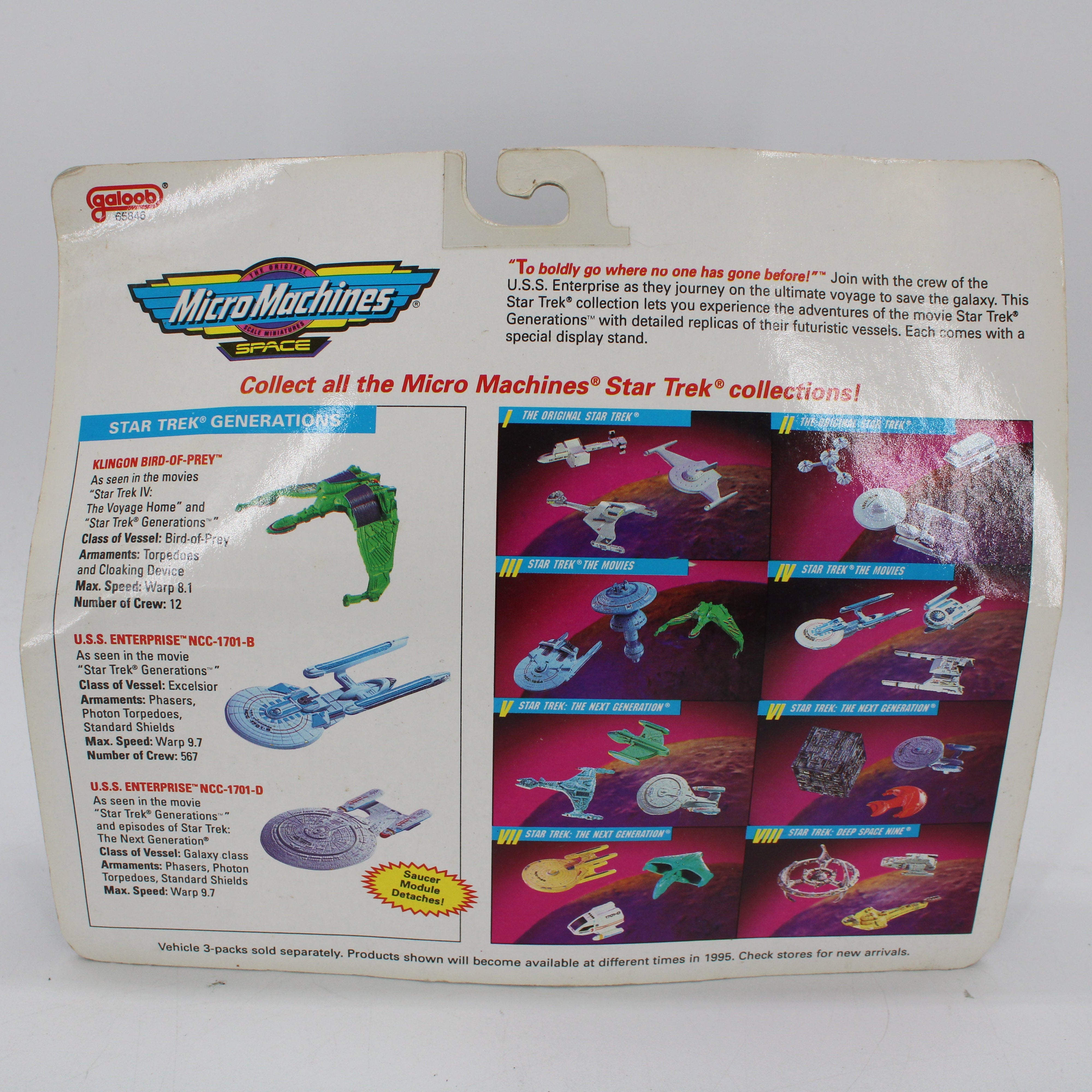 Star Trek Generations Collection Micro Machines Space Miniatures
