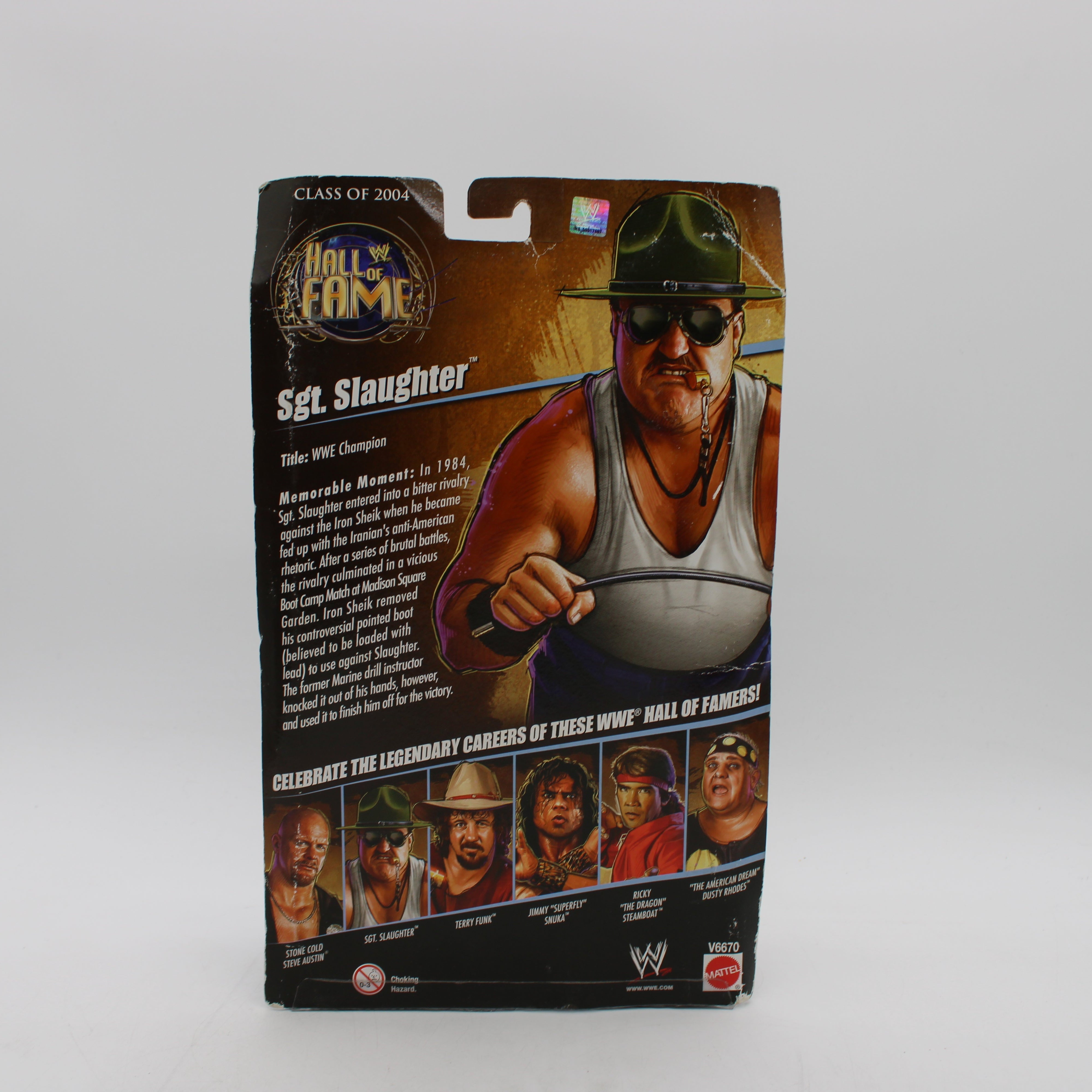 Sgt. Slaughter WWE Hall of Fame Class of 2004 Action Figure
