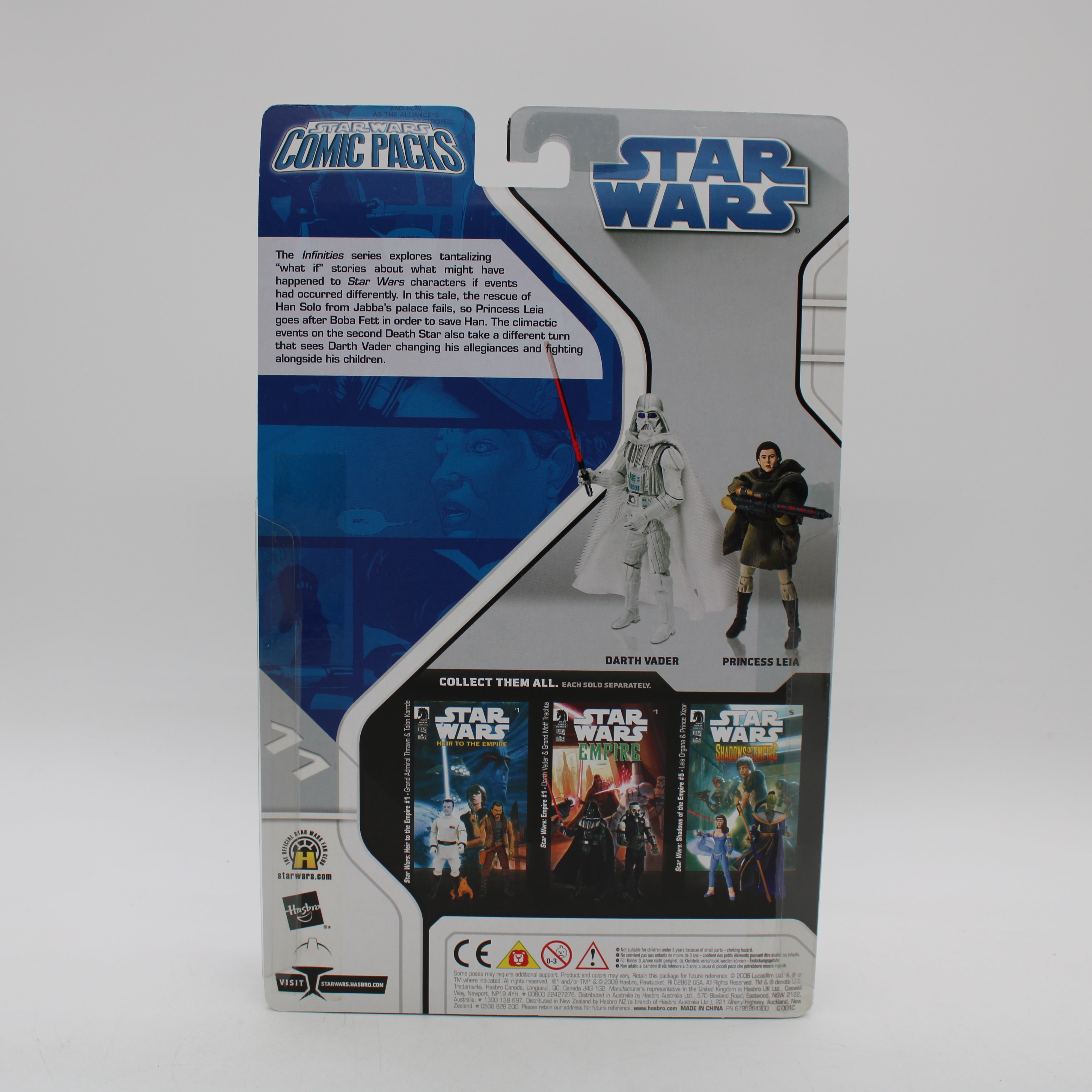 Darth Vader & Princess Leia Star Wars Comic Packs Infinities: Return of the Jedi #4 Action Figures