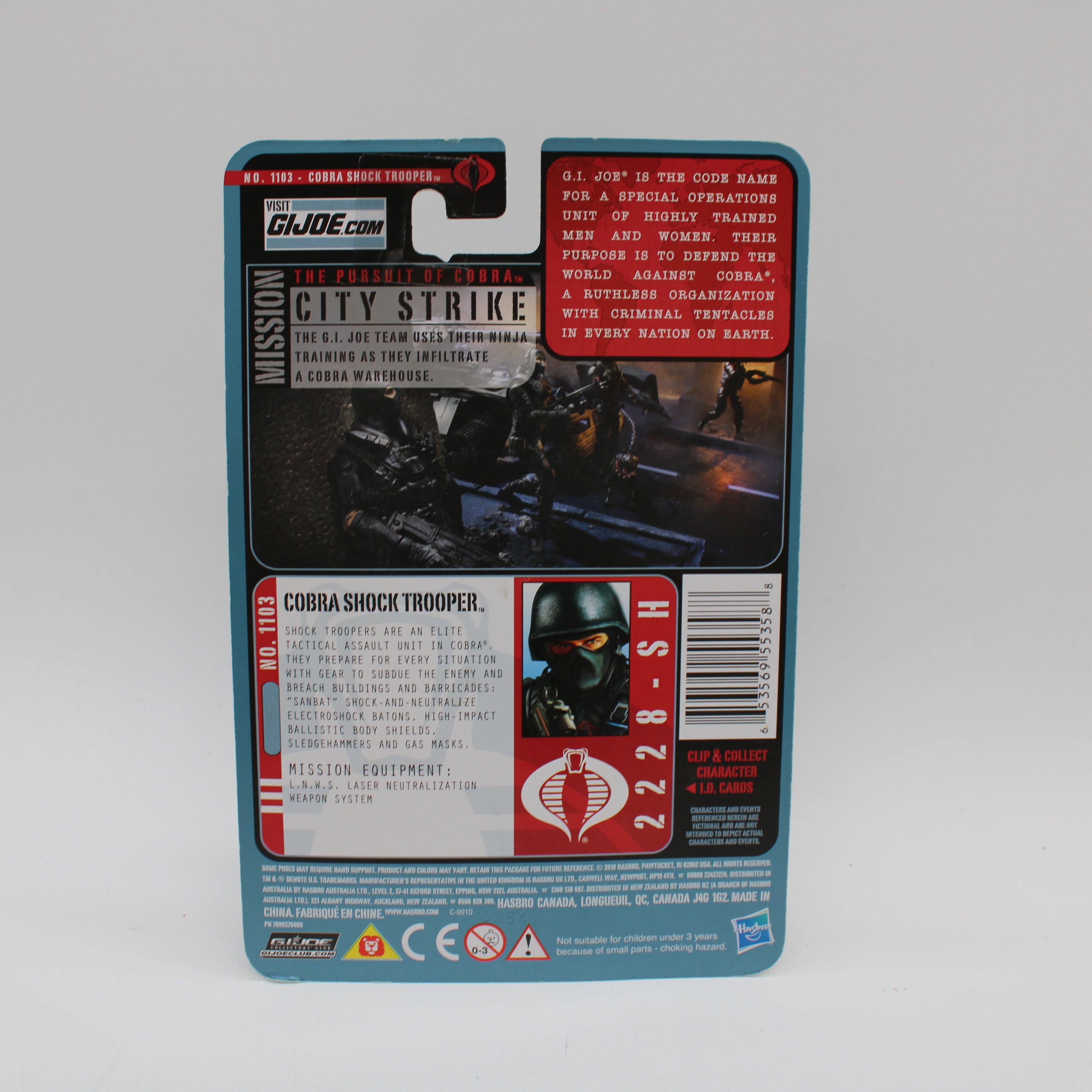 Cobra Shock Trooper Elite Combat Trooper G.I. Joe #1103 Action Figure