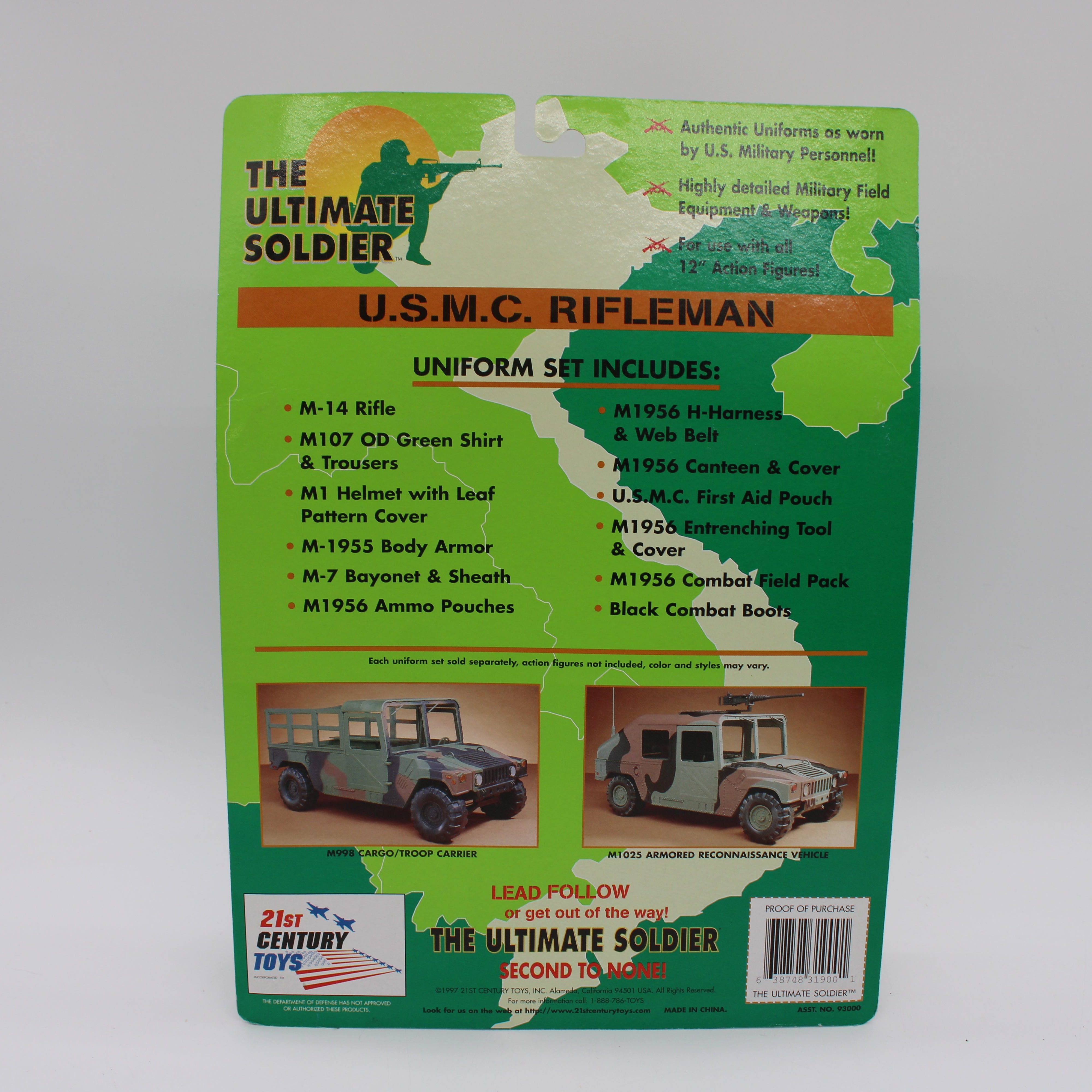 U.S.M.C. Rifleman The Ultimate Soldier Action Figure Accessories