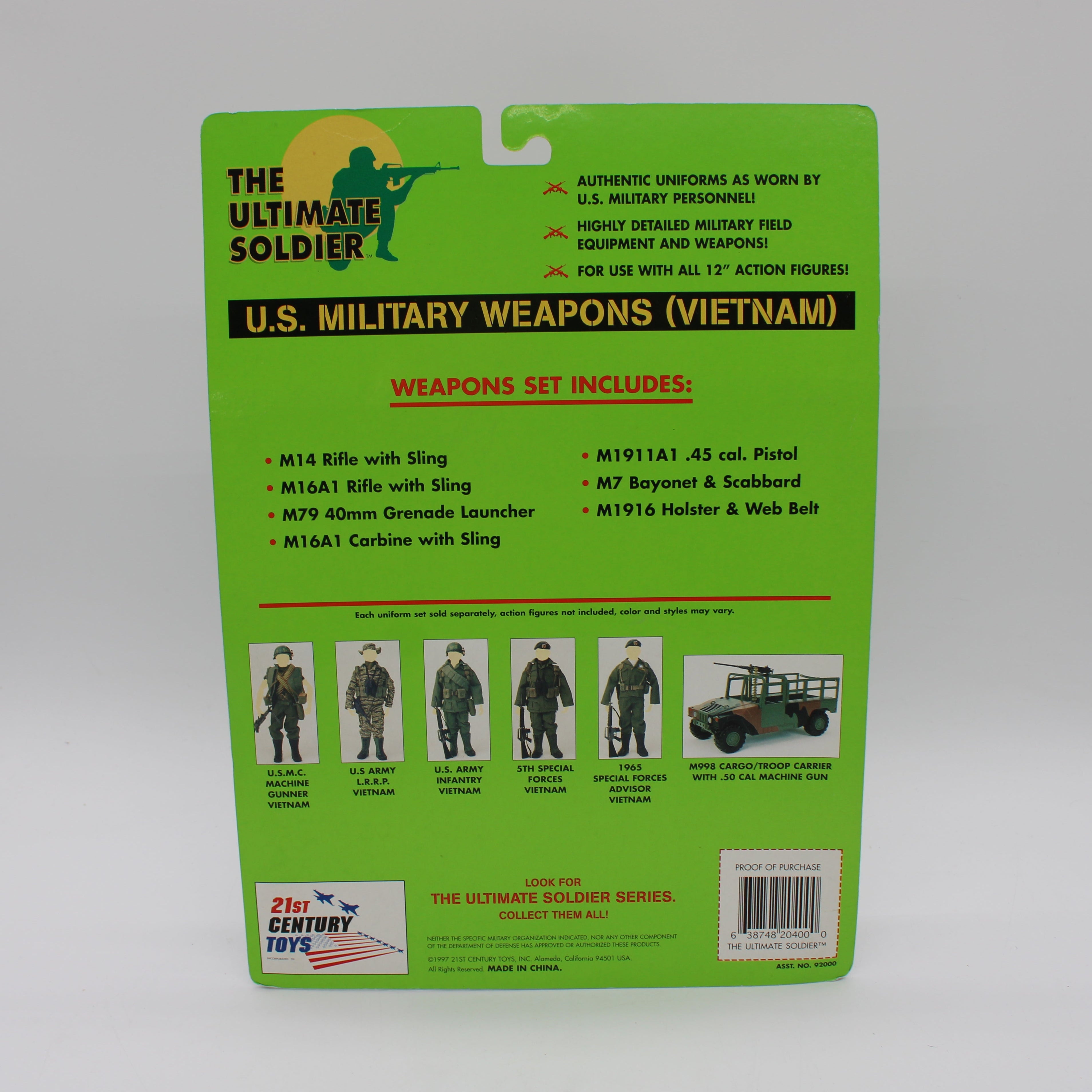 U.S. Military Weapons (Vietnam) The Ultimate Soldier Action Figure Accessories