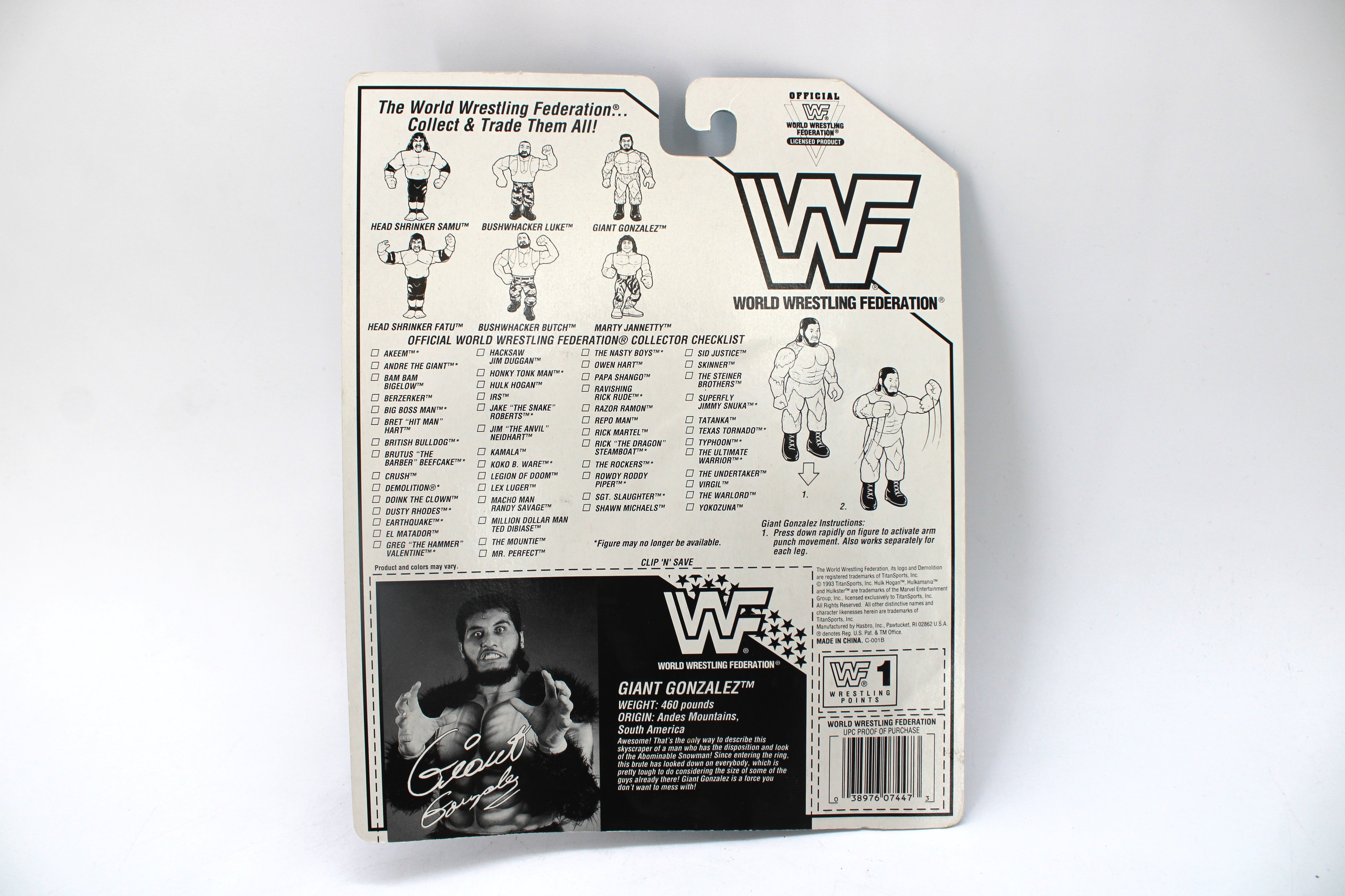 WWF Giant Gonzalez Action Figure (1993)
