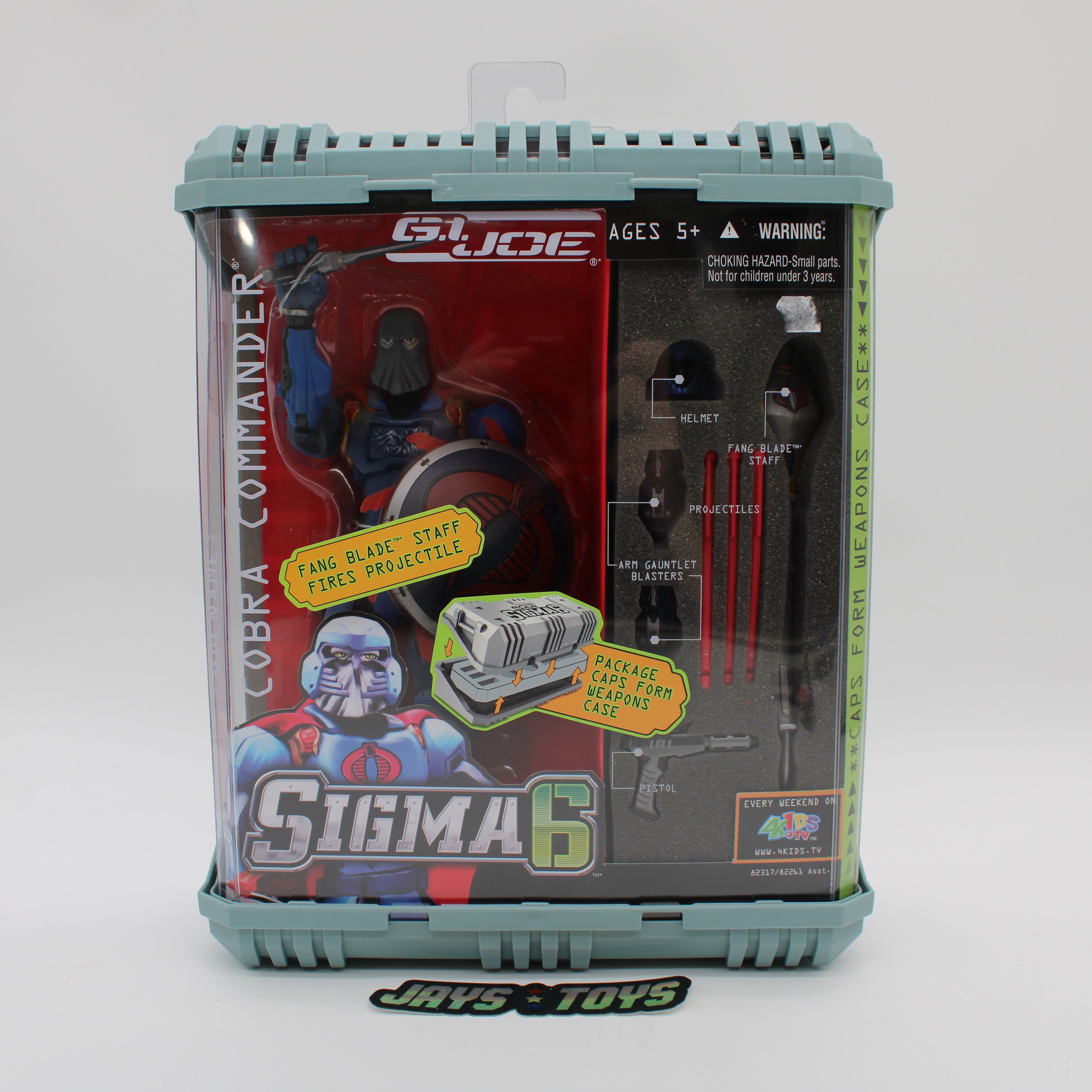 Cobra Commander with Fang Blade Staff G.I. Joe Sigma 6 Action Figure