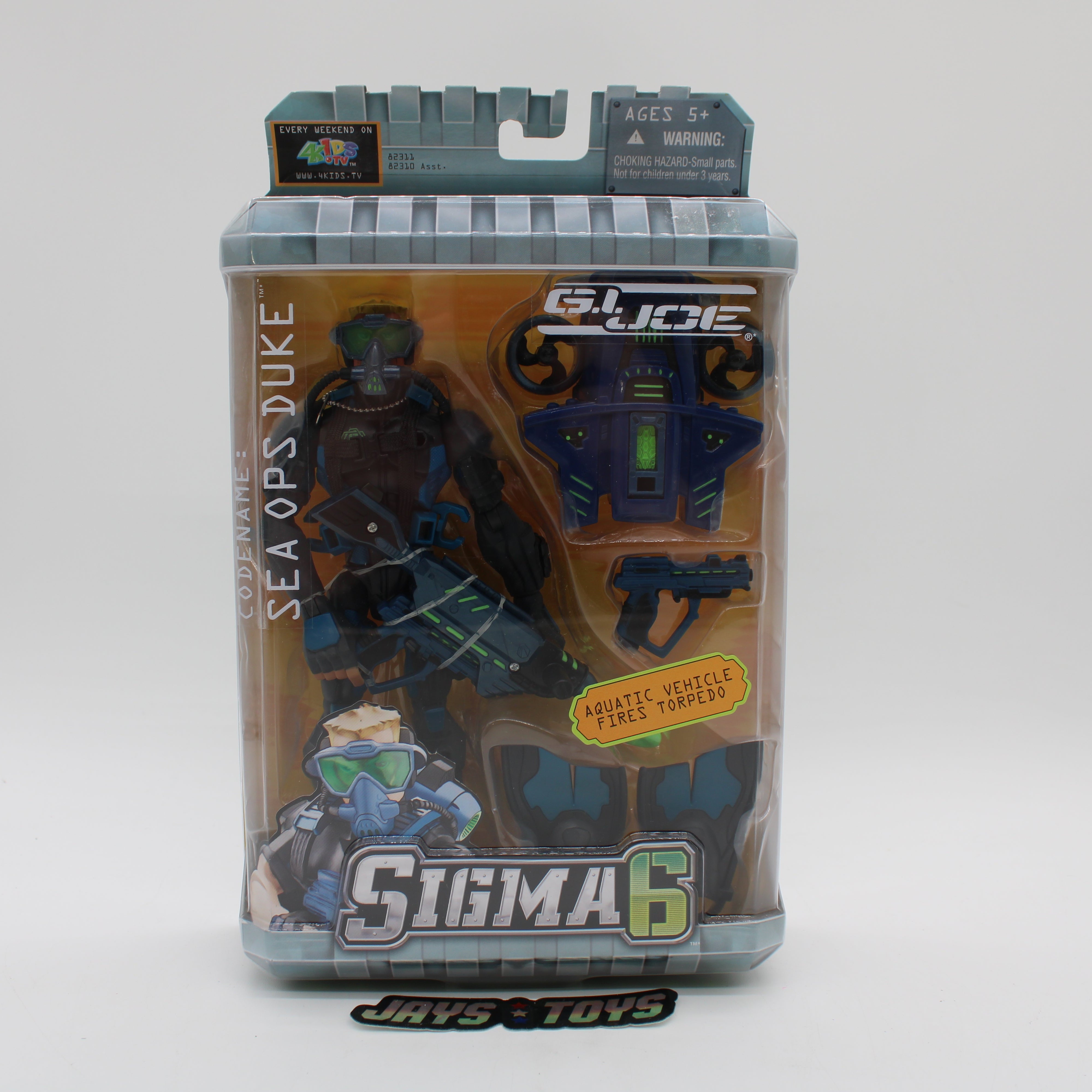 Sea Ops Duke with Aquatic Vehicle G.I. Joe Sigma 6 Action Figure