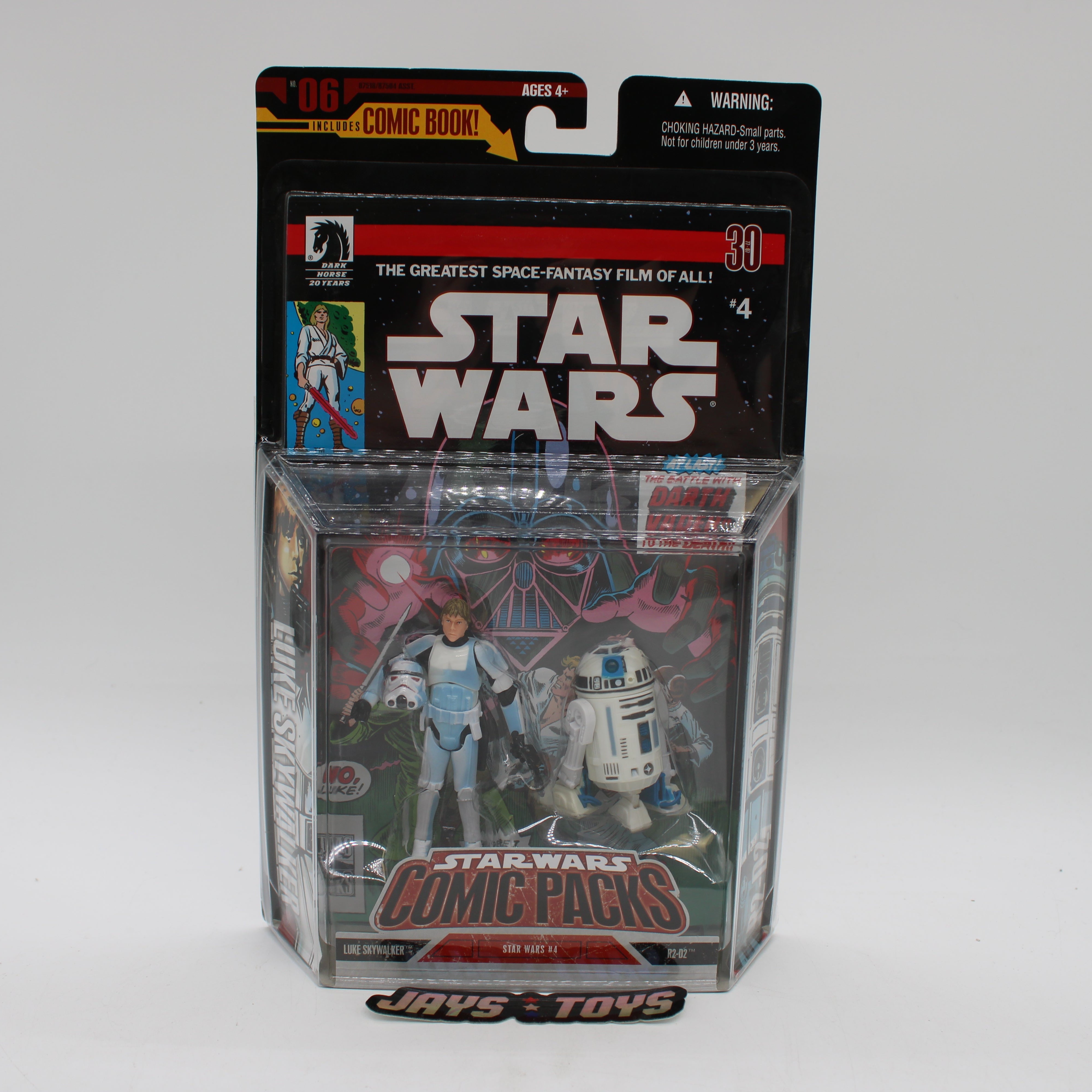 Luke Skywalker & R2-D2 Star Wars #4 Comic Packs Action Figure