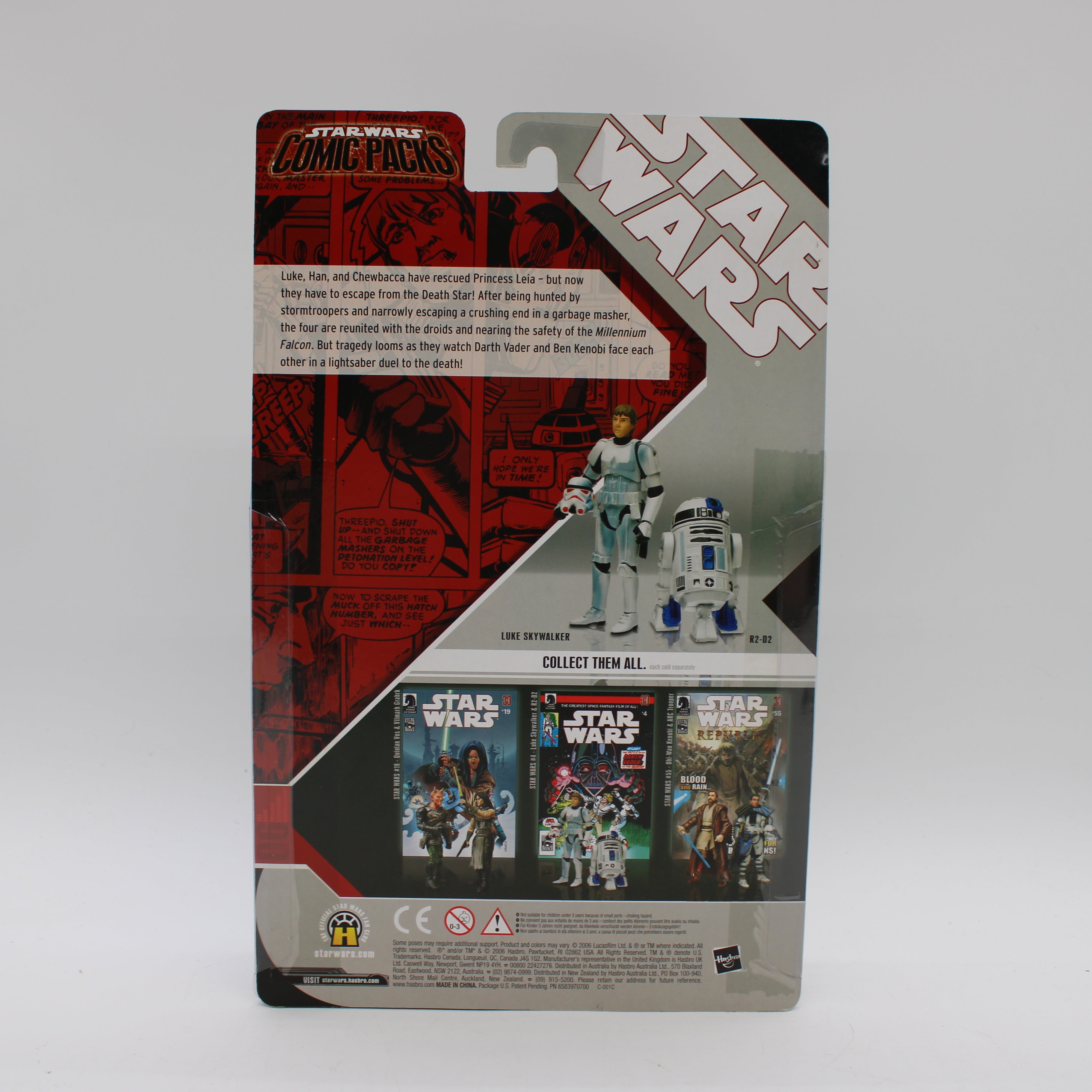 Luke Skywalker & R2-D2 Star Wars #4 Comic Packs Action Figure