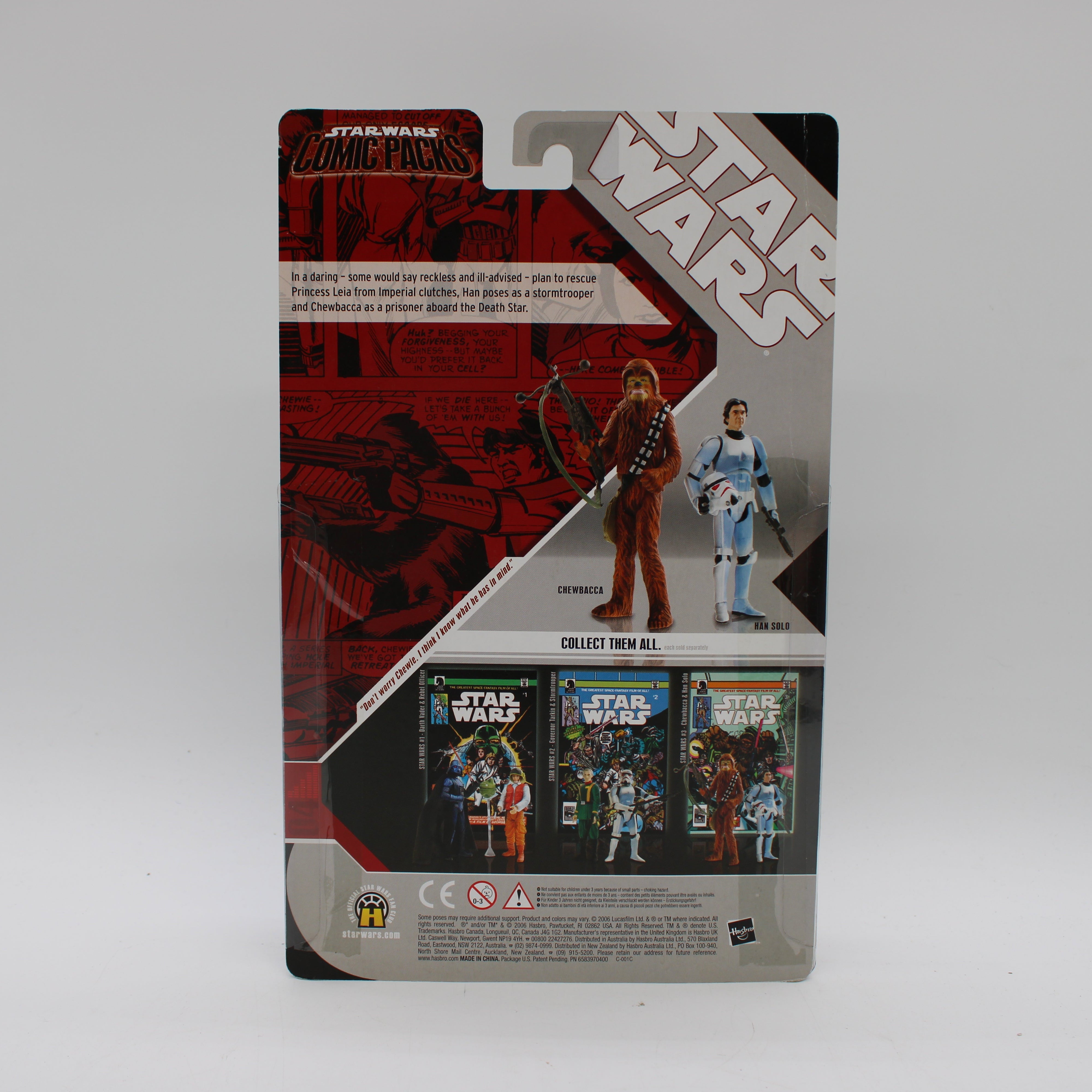 Chewbacca & Han Solo Star Wars #3 Comic Packs Action Figure