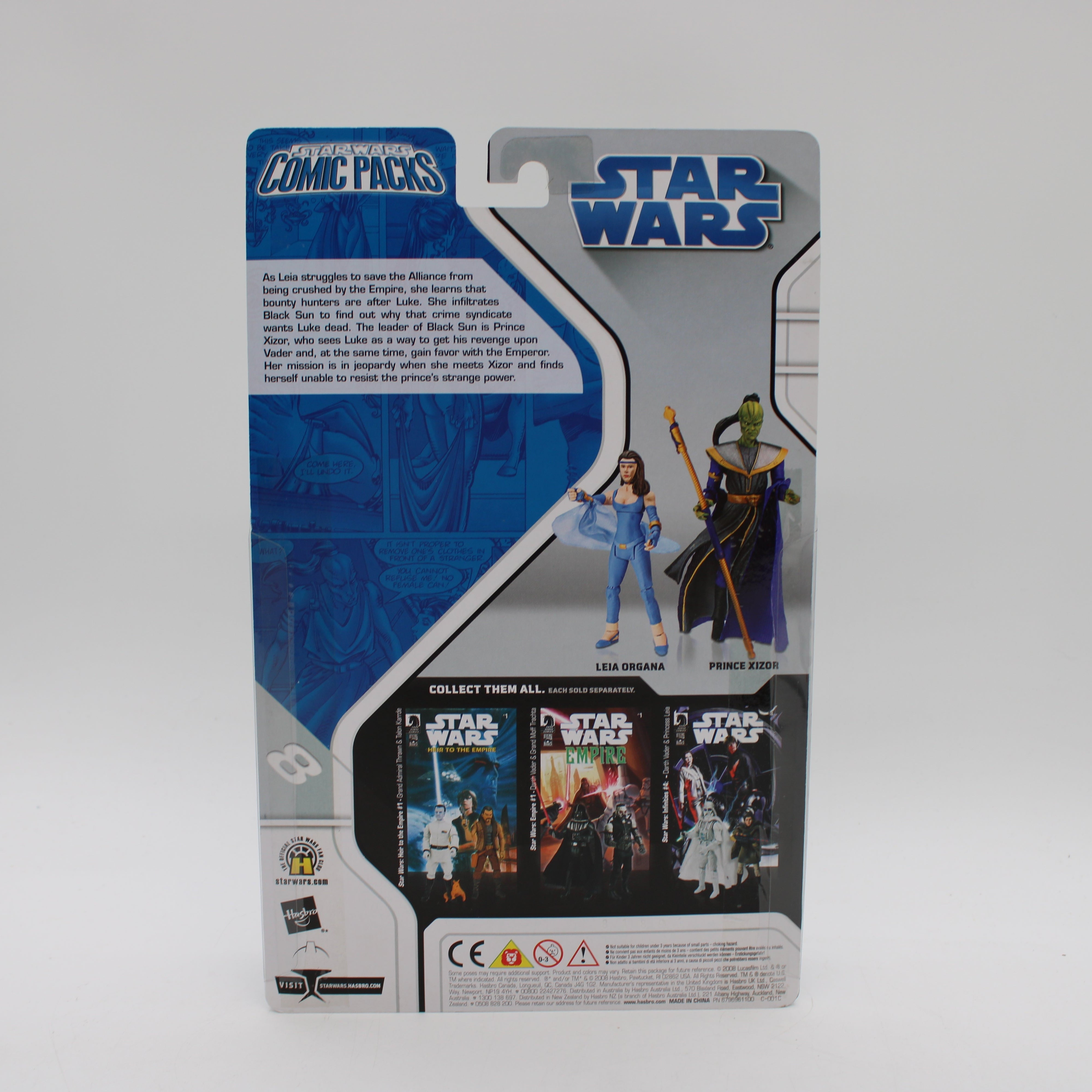 Leia Organa & Prince Xizor Star Wars Shadows of the Empire #4 Comic Packs Action Figure