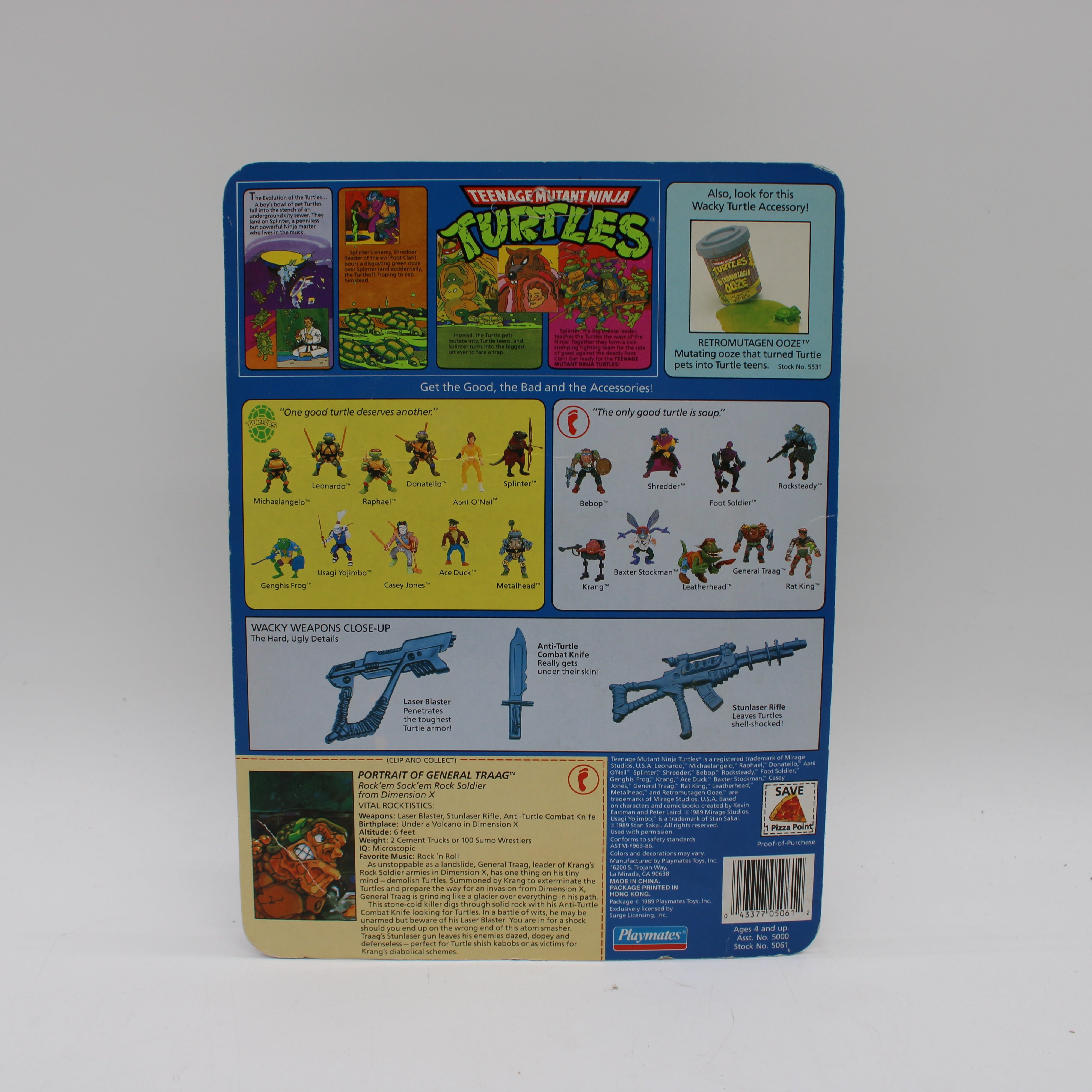 General Traag with Laser Blaster and Stunlaser Rifle Teenage Mutant Ninja Turtles Action Figure