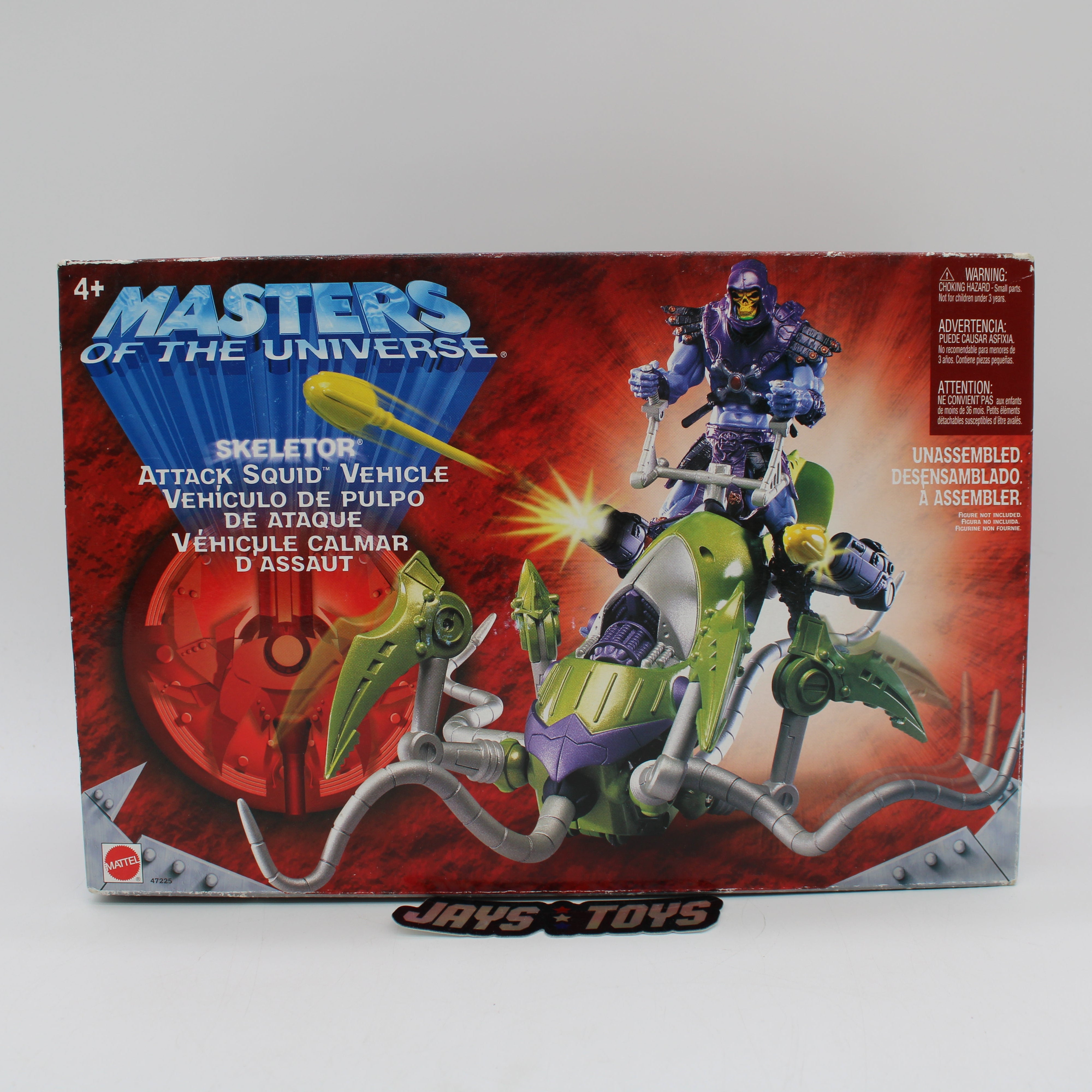 Skeletor with Attack Squid Vehicle Masters of the Universe Action Figure
