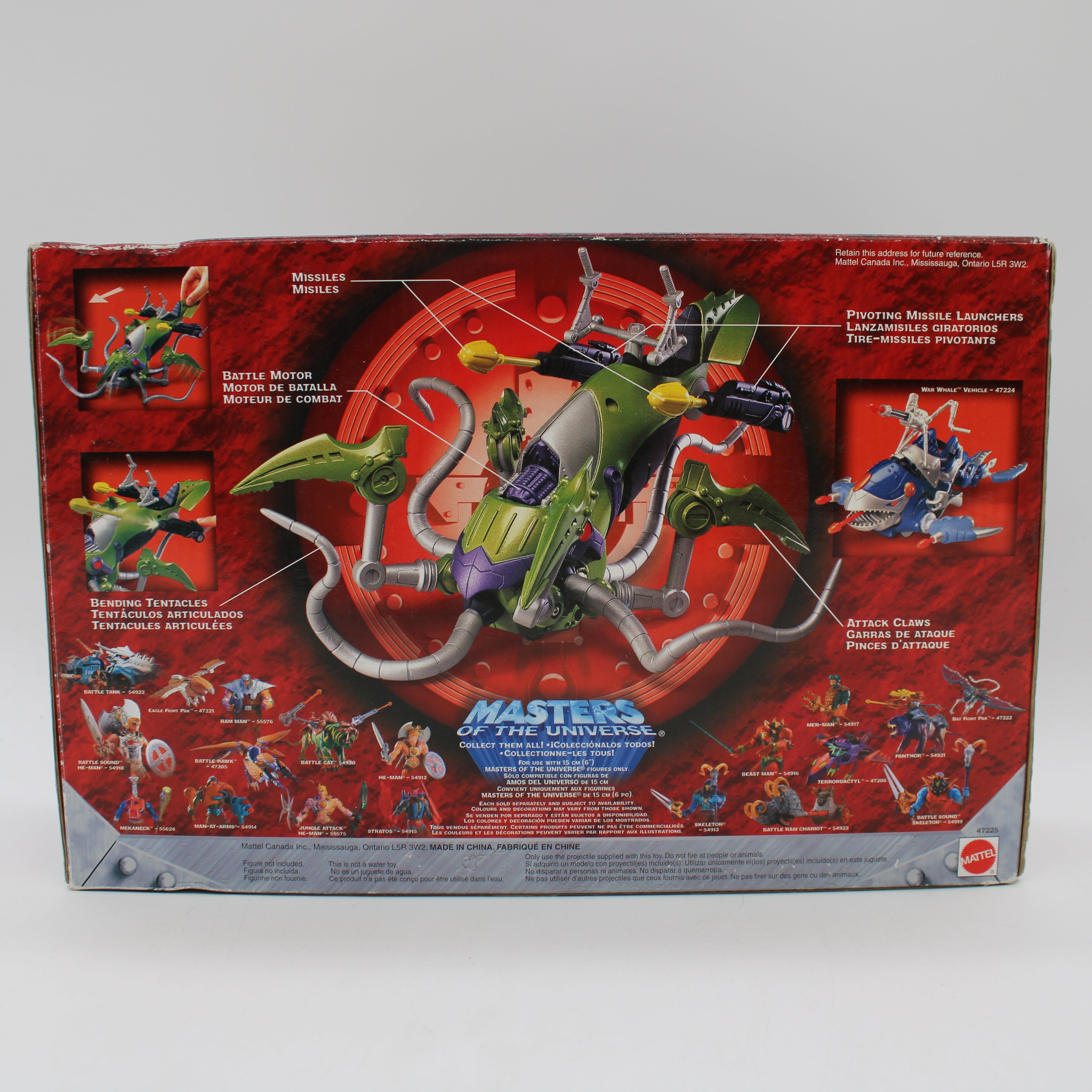 Skeletor with Attack Squid Vehicle Masters of the Universe Action Figure