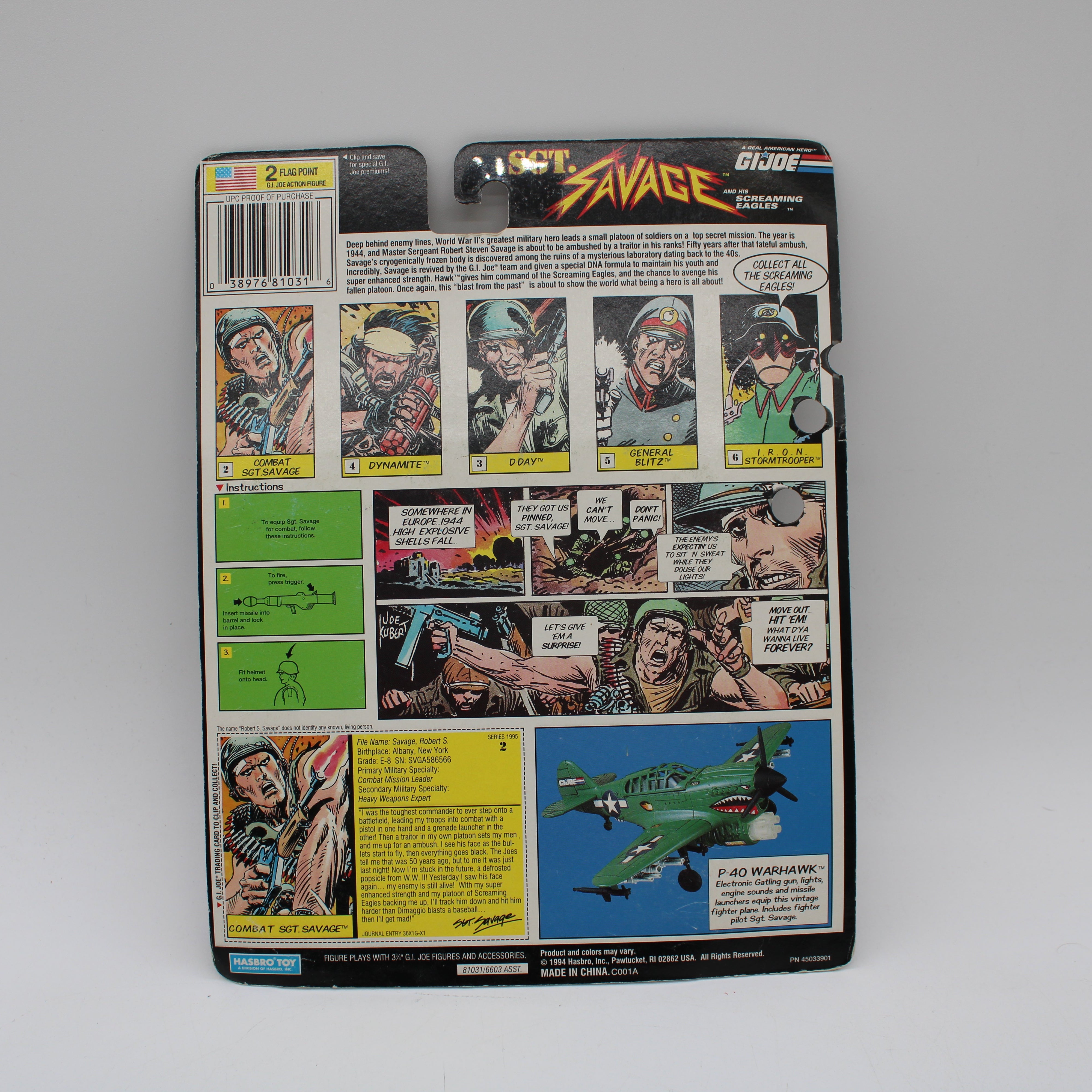 Combat Sgt. Savage G.I. Joe Sgt. Savage and his Screaming Eagles Action Figure