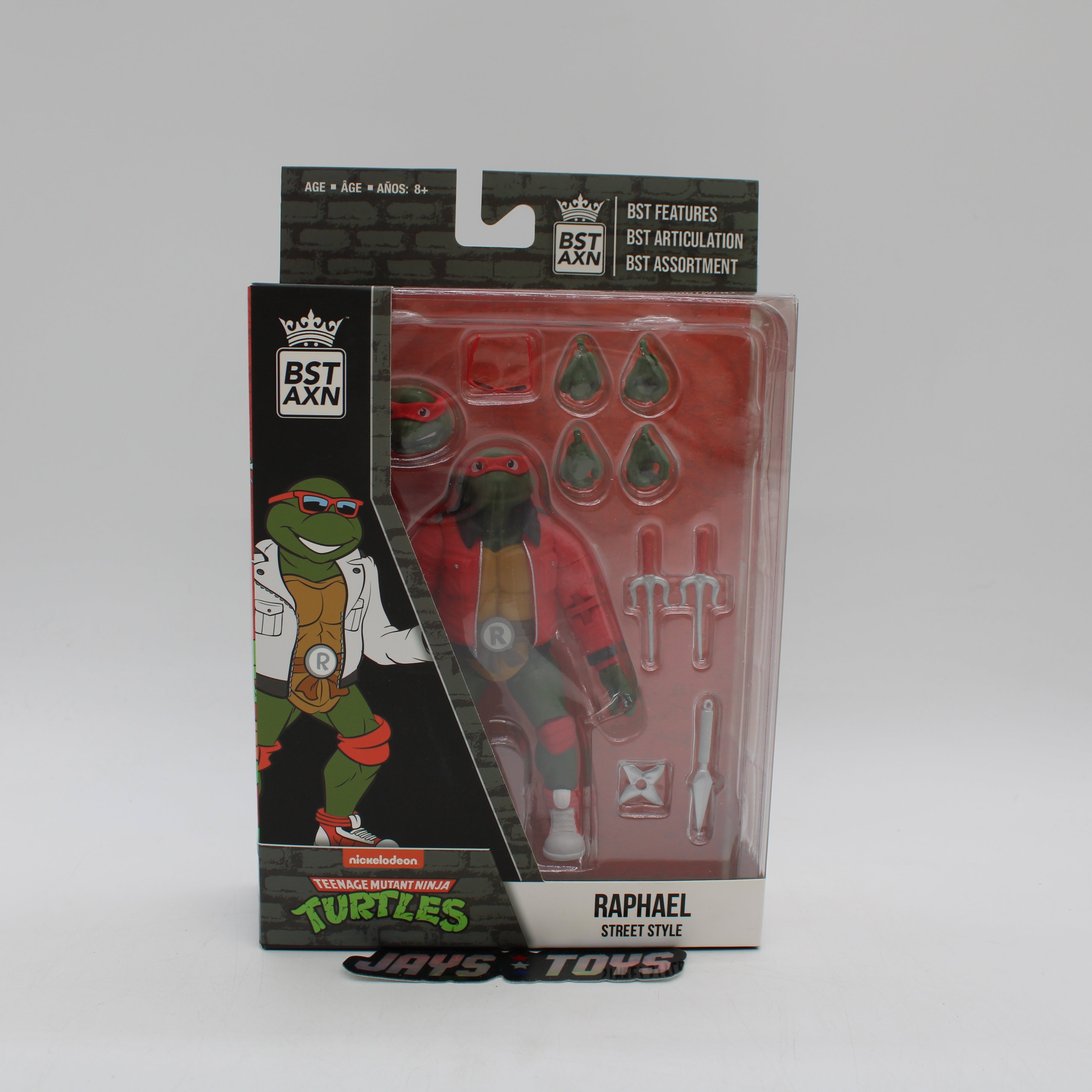Raphael Street Style Chase Jacket Teenage Mutant Ninja Turtles BST AXN Action Figure