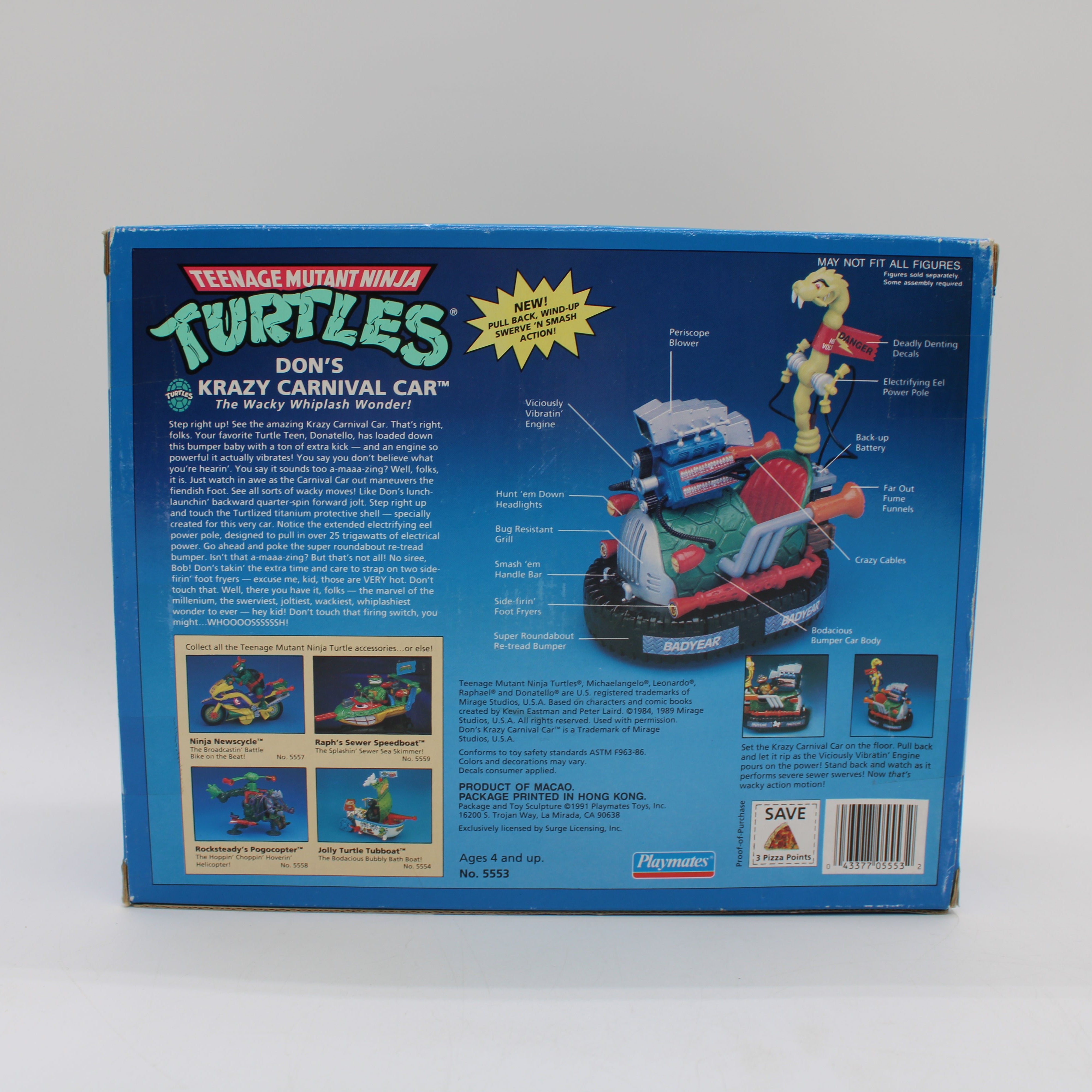 Don's Krazy Carnival Car Teenage Mutant Ninja Turtles Action Figure Vehicle