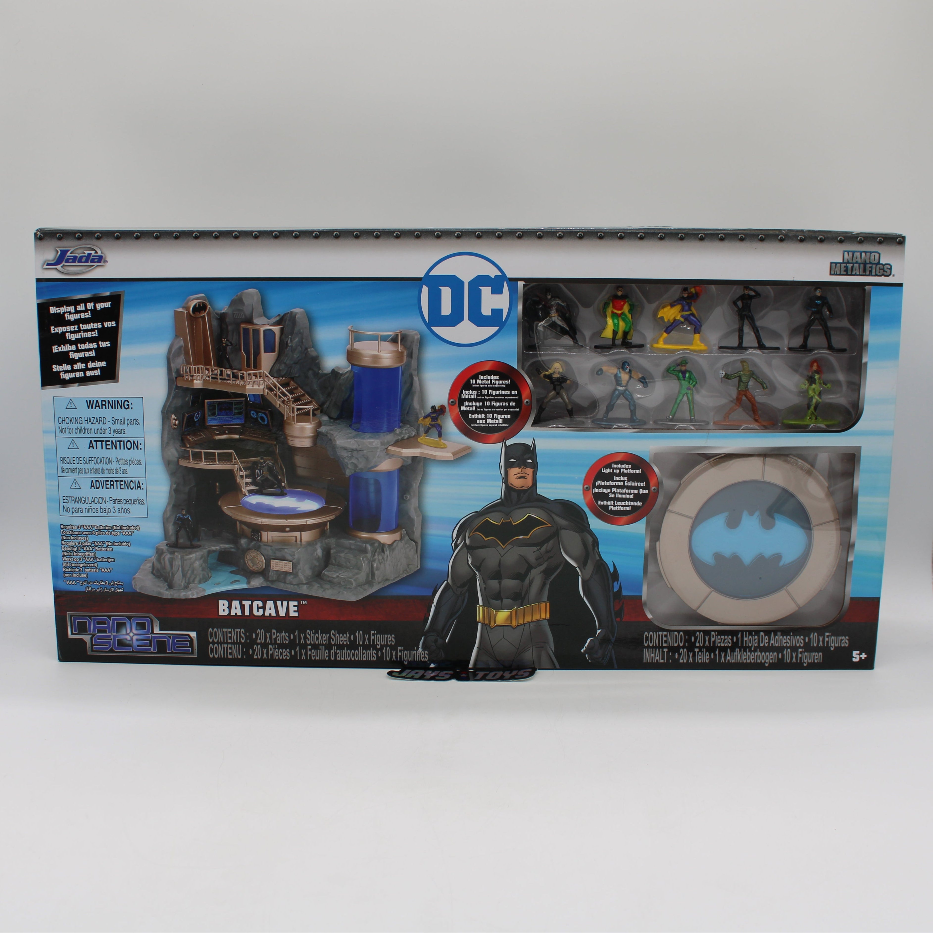 DC Batcave Nano Scene Metal Figures Set
