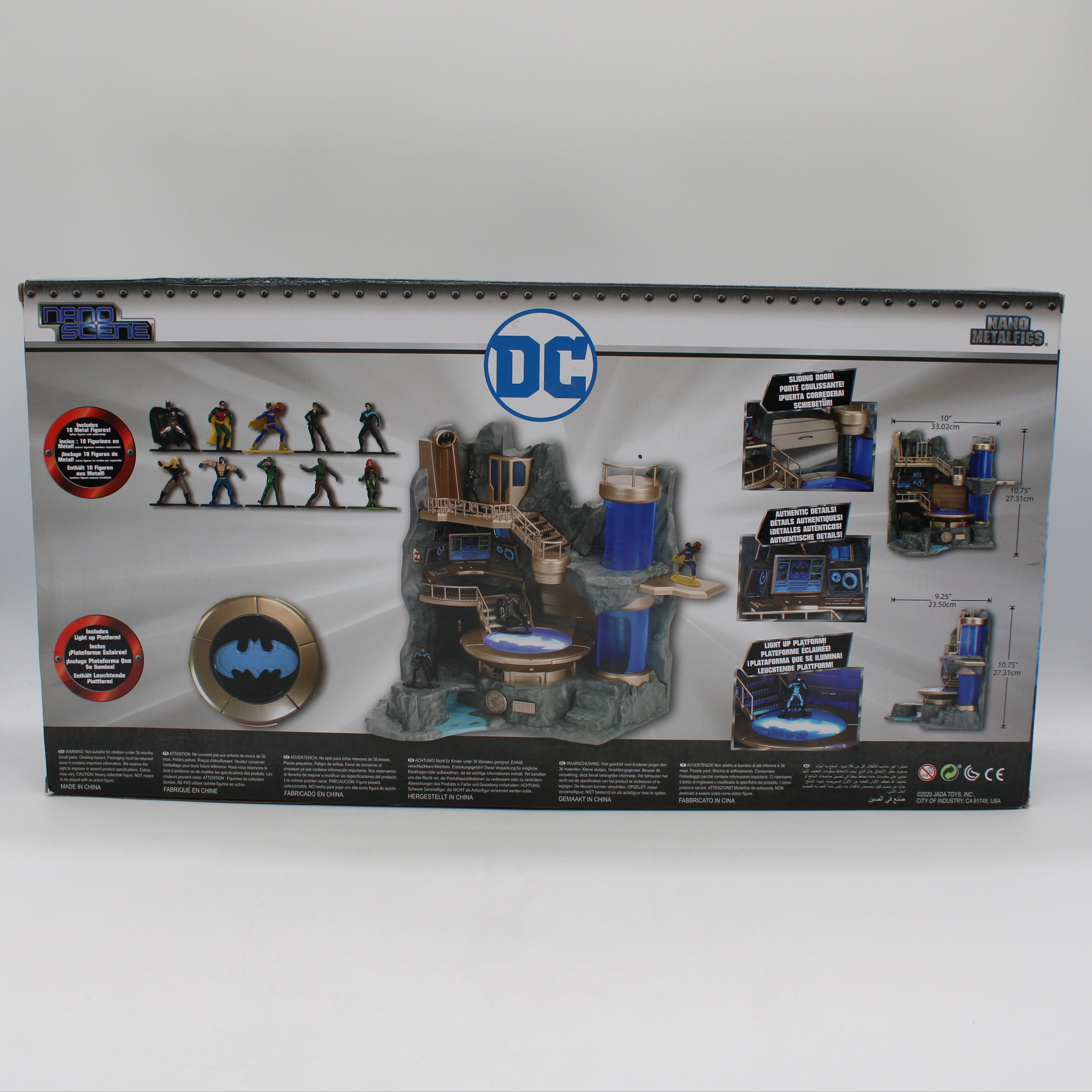 DC Batcave Nano Scene Metal Figures Set