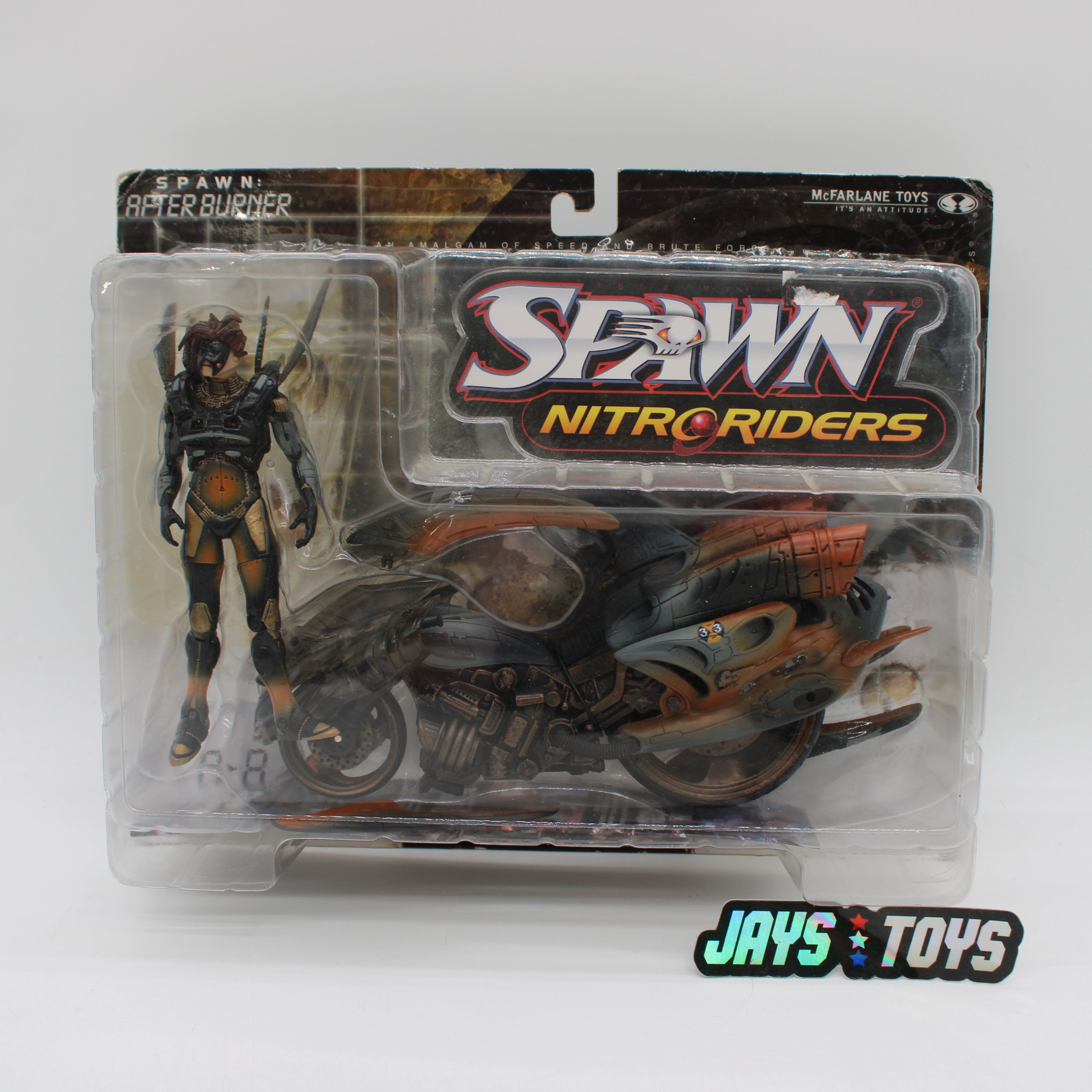 Spawn Nitro Riders After Burner Series 16 Action Figure with Vehicle