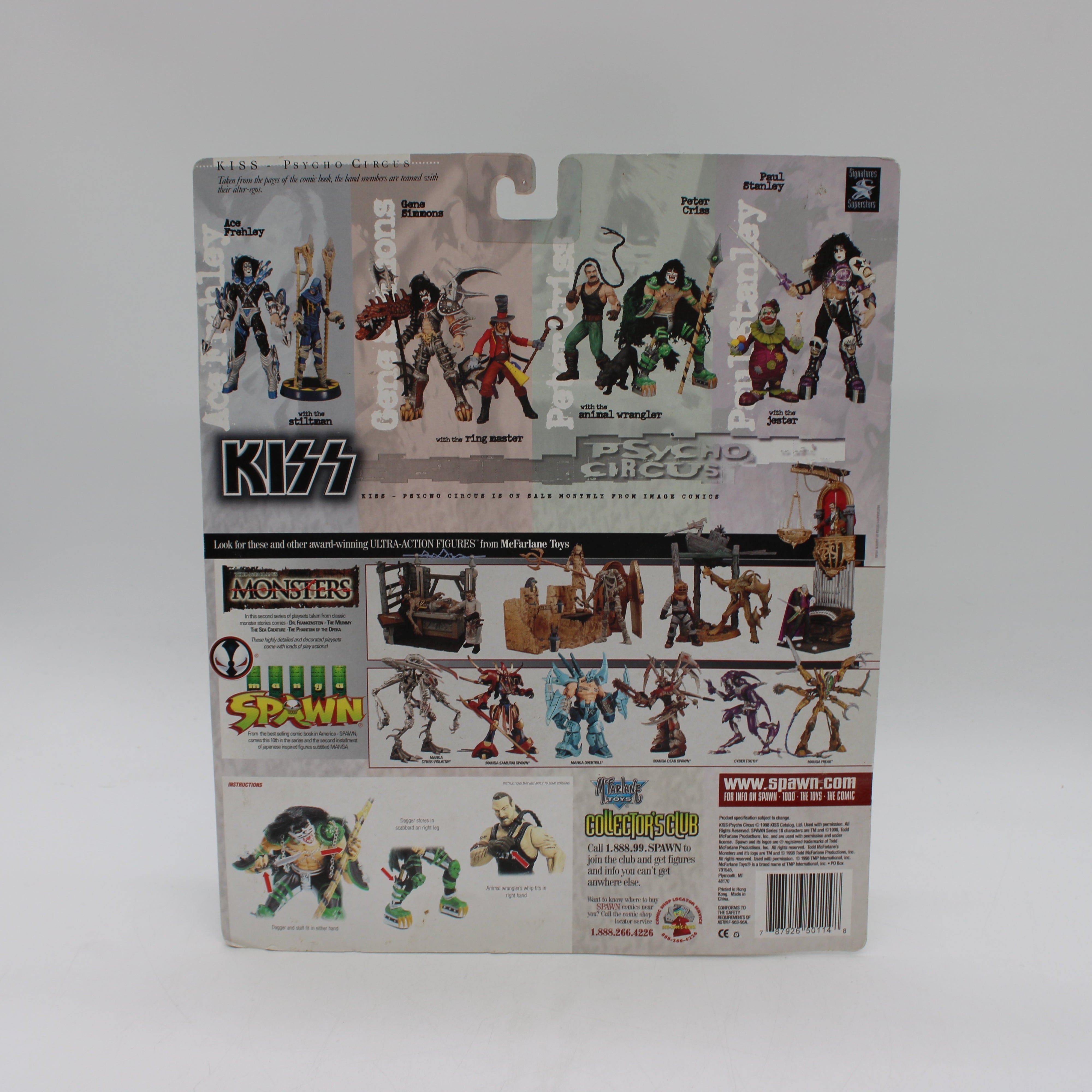 Peter Criss The Animal Wrangler KISS Psycho Circus Action Figure