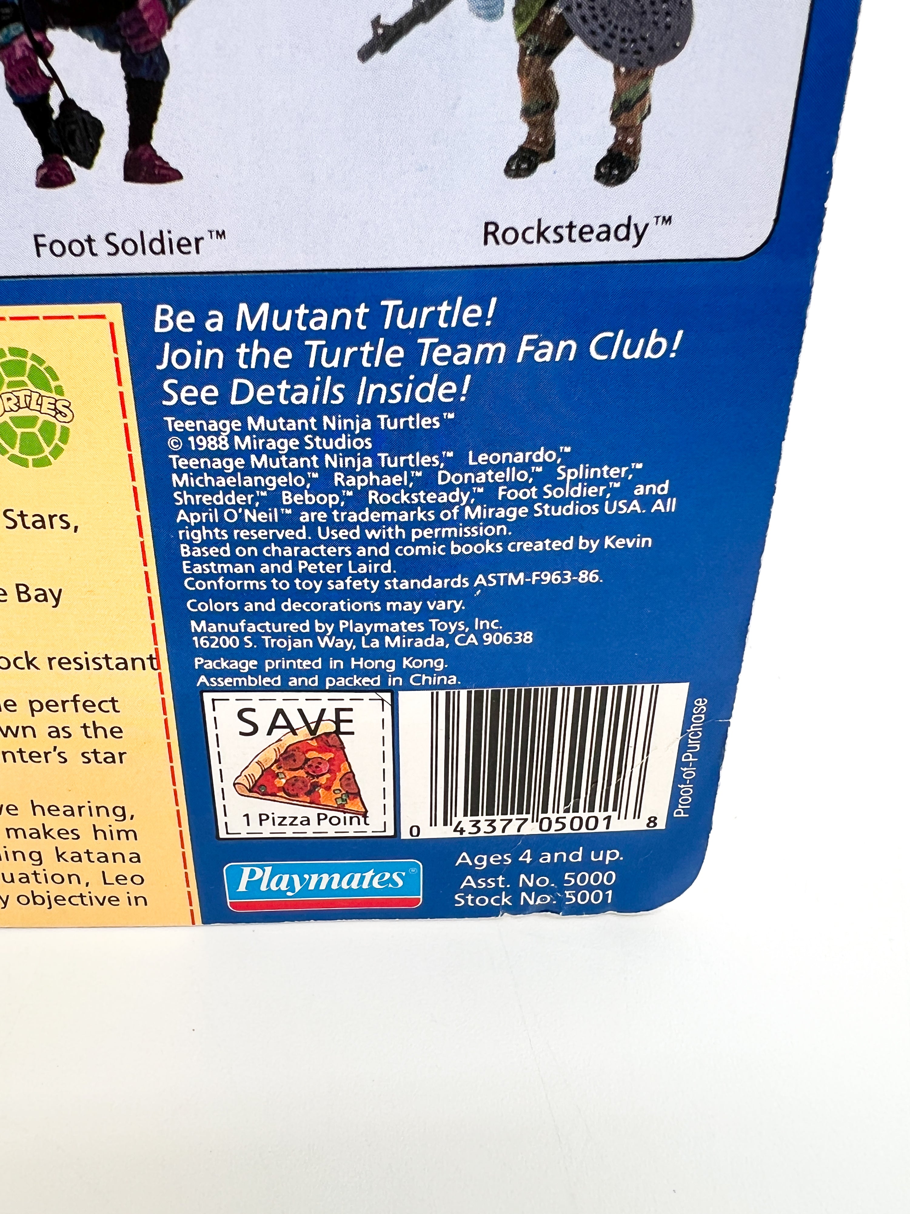 Teenage Mutant Ninja Turtles 1988 Leonardo Vintage Action Figure