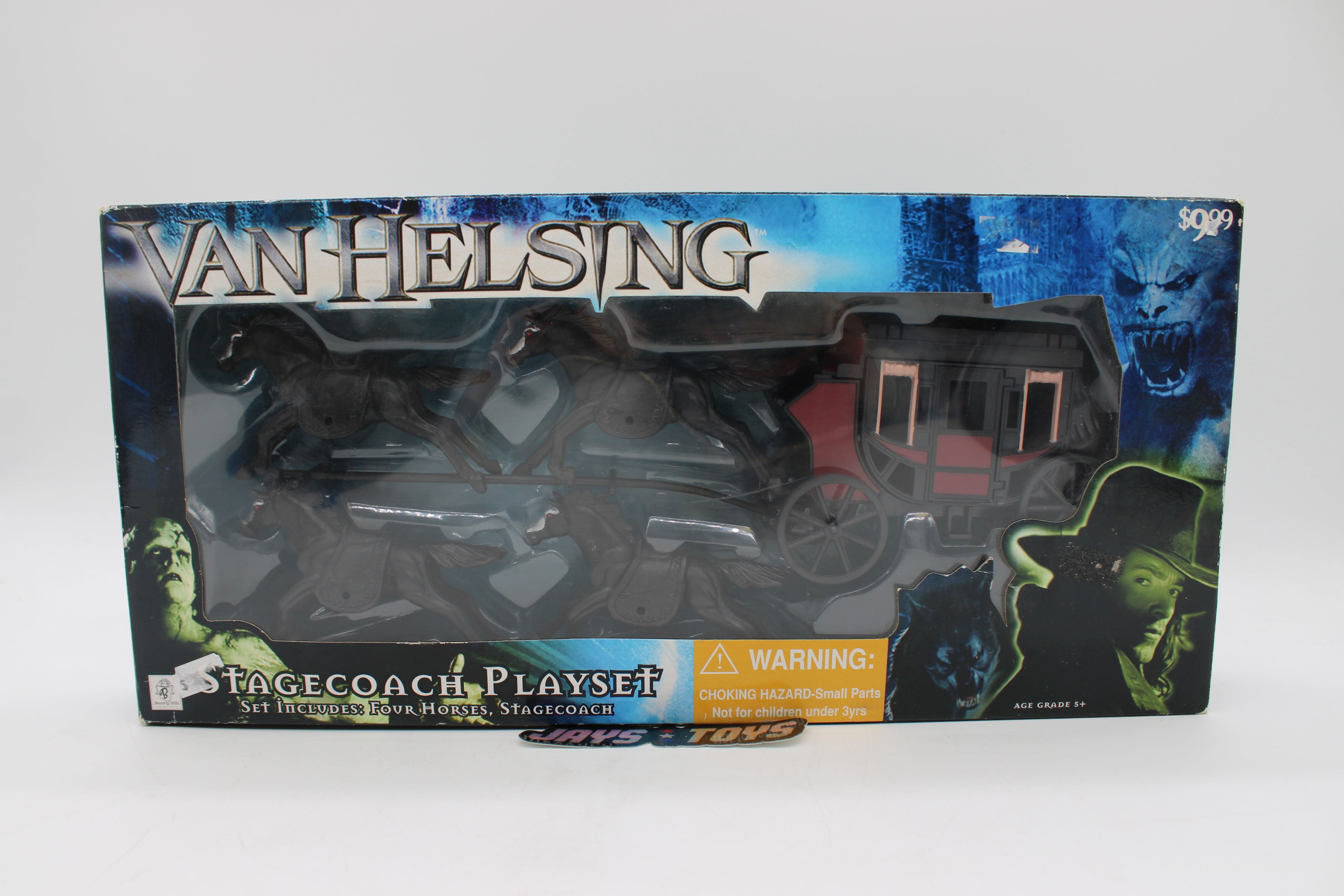 Van Helsing Stagecoach Playset with Four Horses