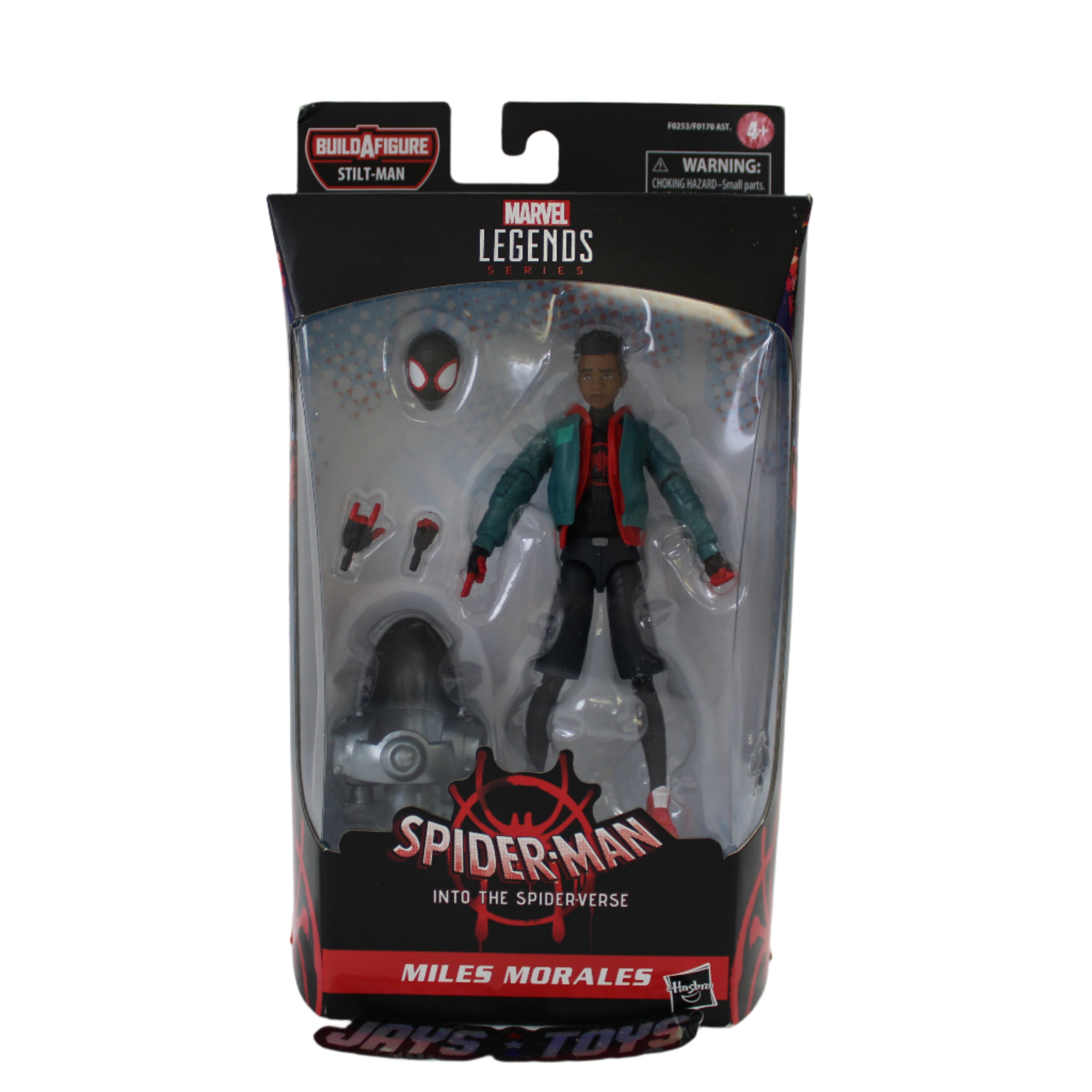 Miles Morales Marvel Legends Into The Spider-Verse Action Figure (Stilt-Man BAF)