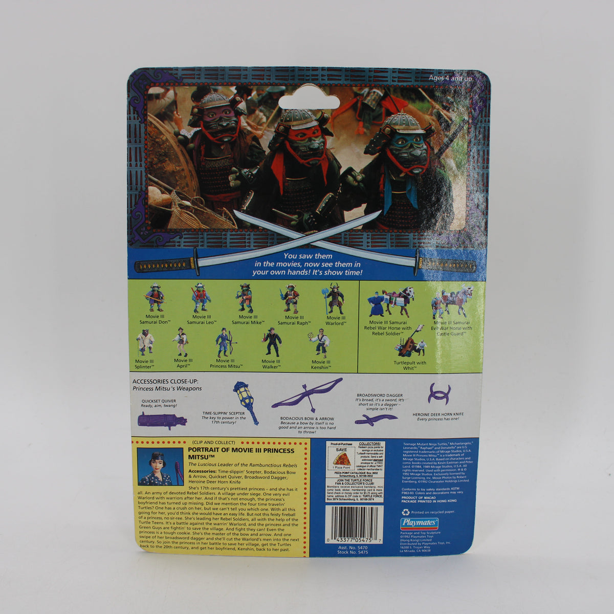 Princess Mitsu Teenage Mutant Ninja Turtles Movie III Action Figure