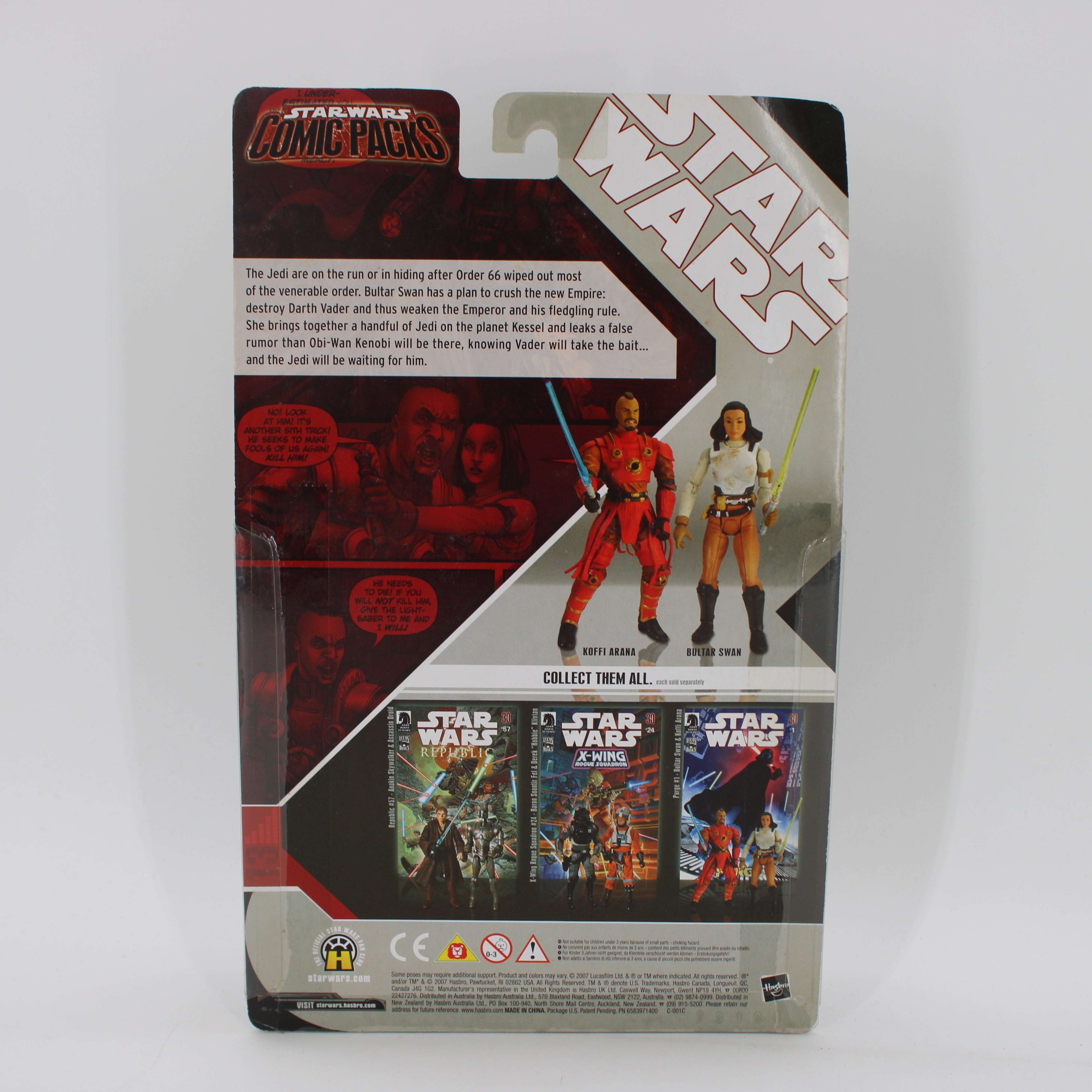 Koffi Arana & Bultar Swan Star Wars Comic Packs Purge #1 Action Figure Set