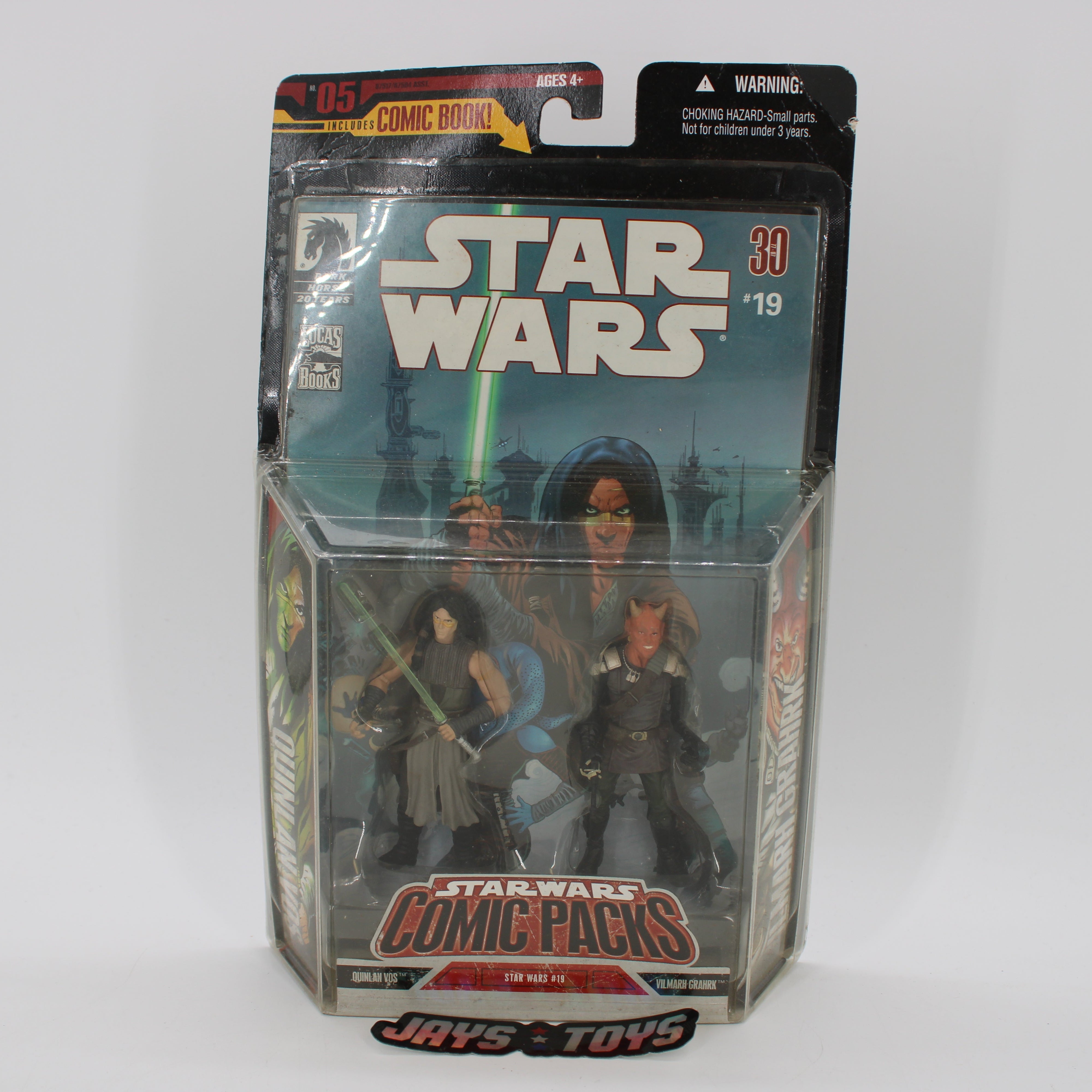 Quinlan Vos & Vilmarh Grahrk Star Wars Comic Packs #19 Action Figure Set