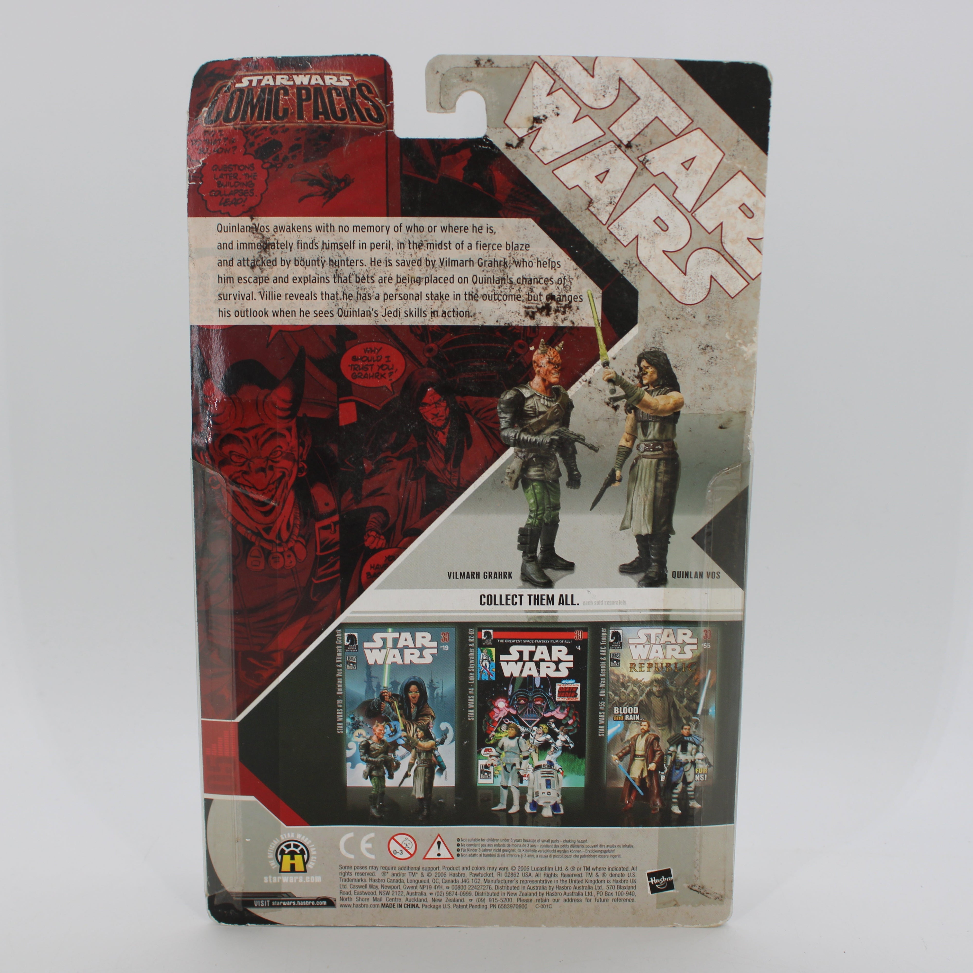 Quinlan Vos & Vilmarh Grahrk Star Wars Comic Packs #19 Action Figure Set