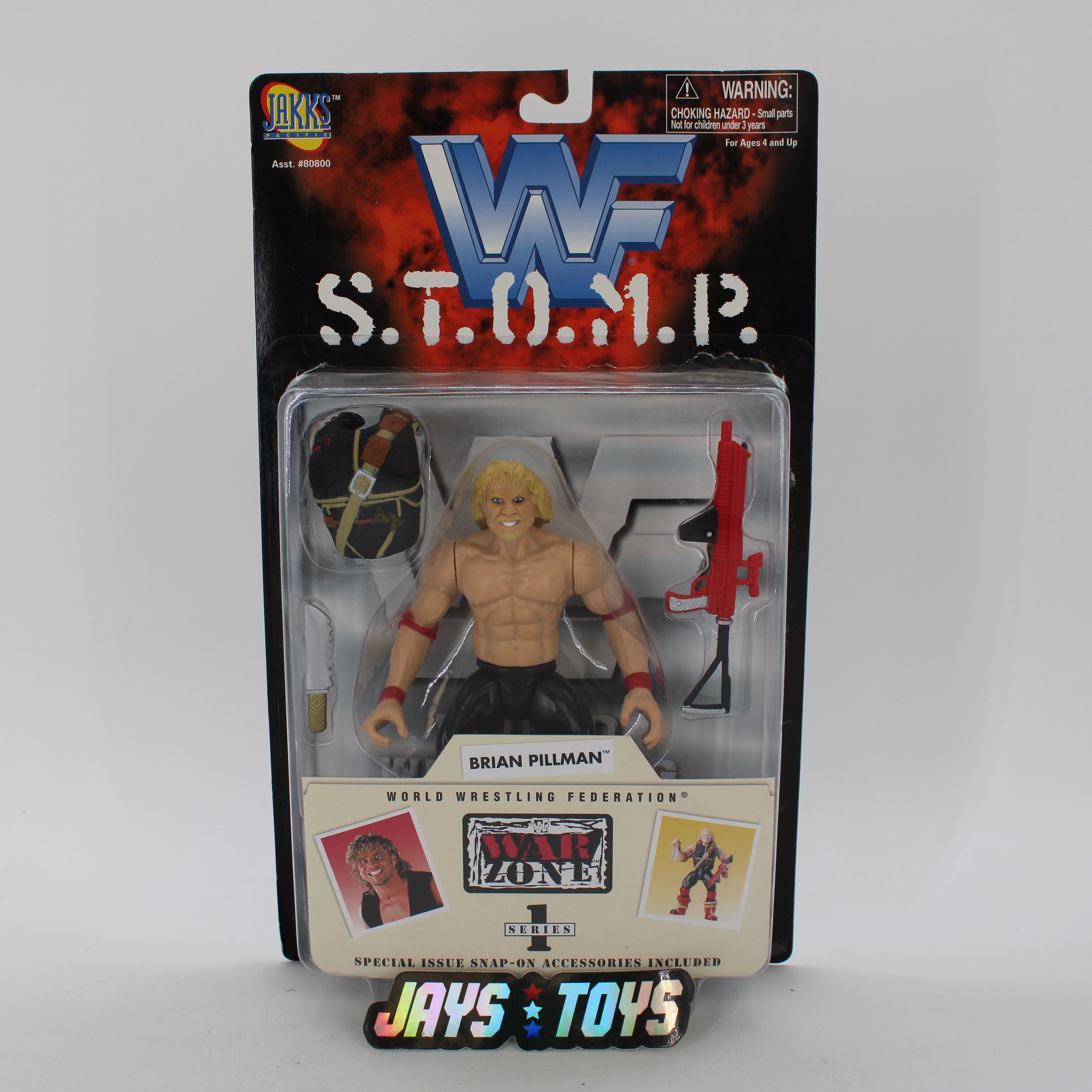 Brian Pillman WWF S.T.O.M.P. Warzone Series 1 Action Figure