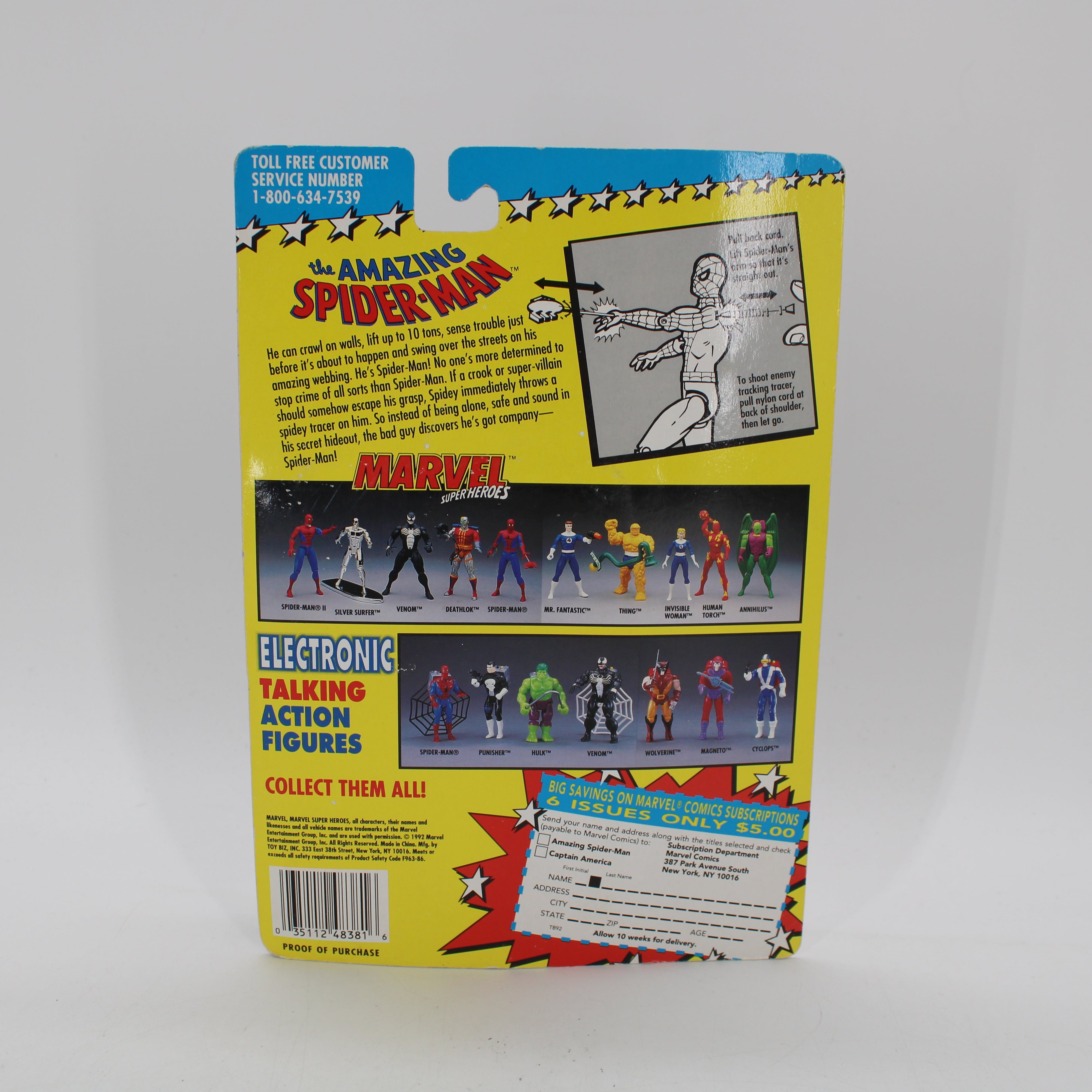 The Amazing Spider-Man with Enemy Tracking Tracer Marvel Super Heroes Action Figure