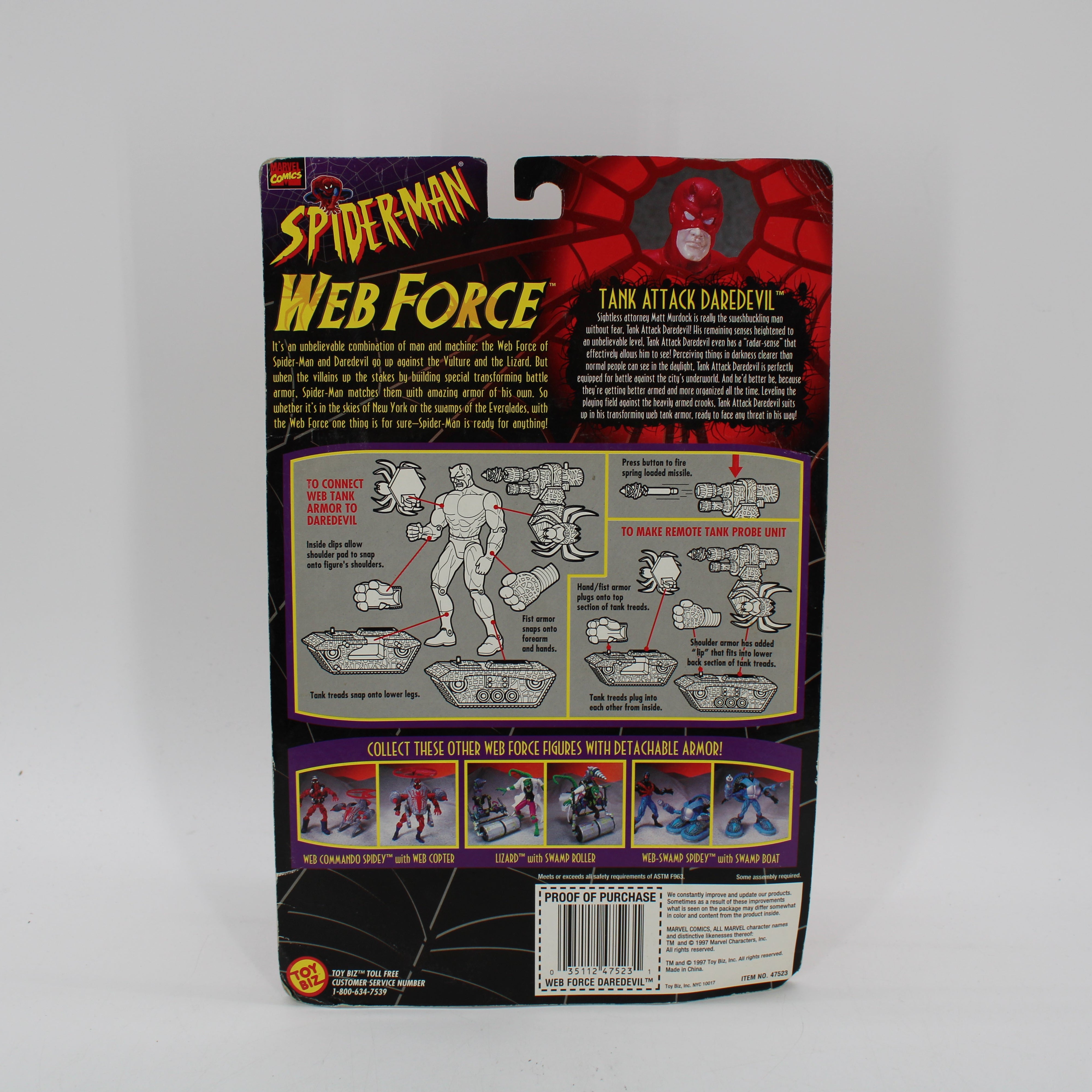 Tank Attack Daredevil Spider-Man Web Force Action Figure