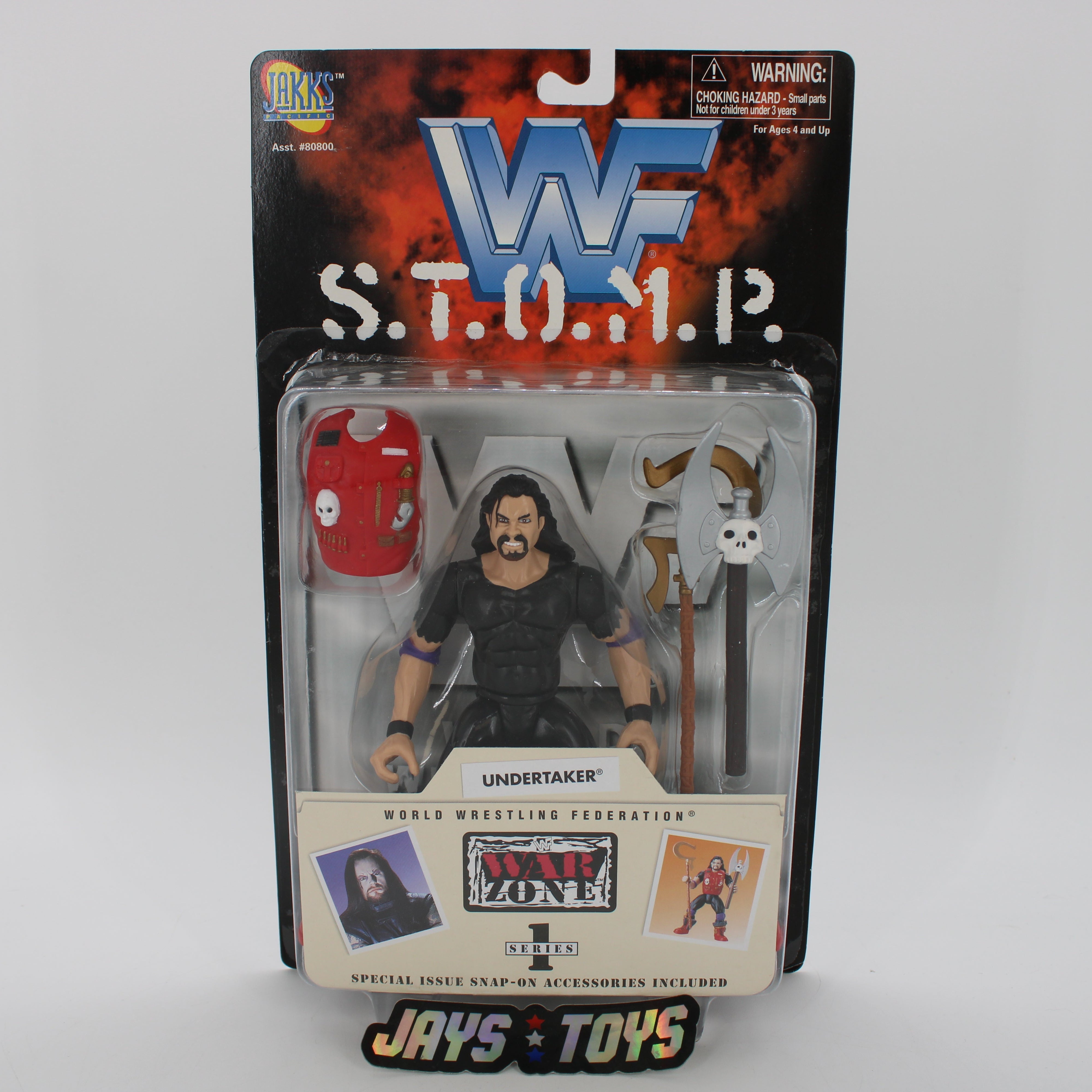 Undertaker War Zone Series 1 WWF S.T.O.M.P. Figure