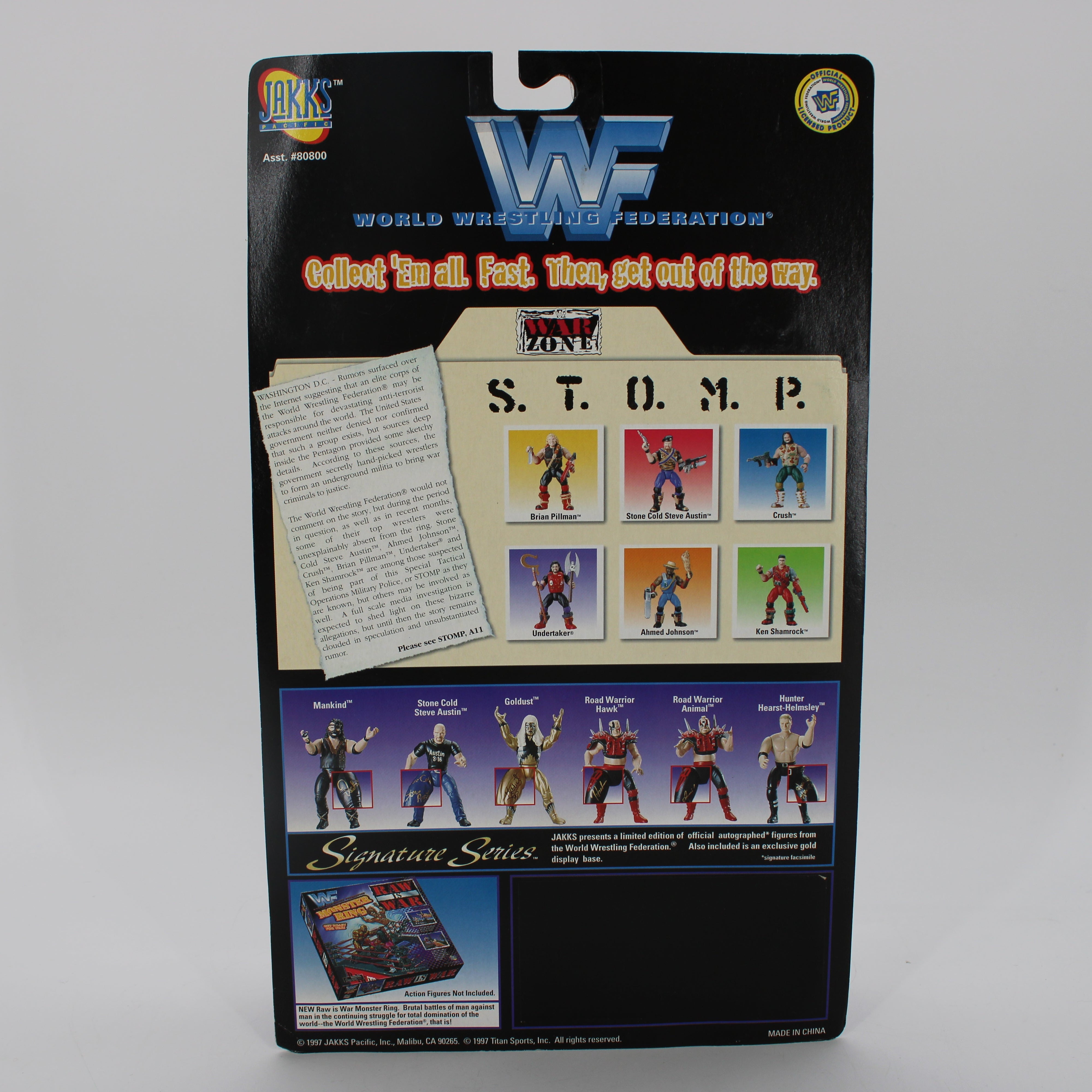 Undertaker War Zone Series 1 WWF S.T.O.M.P. Figure