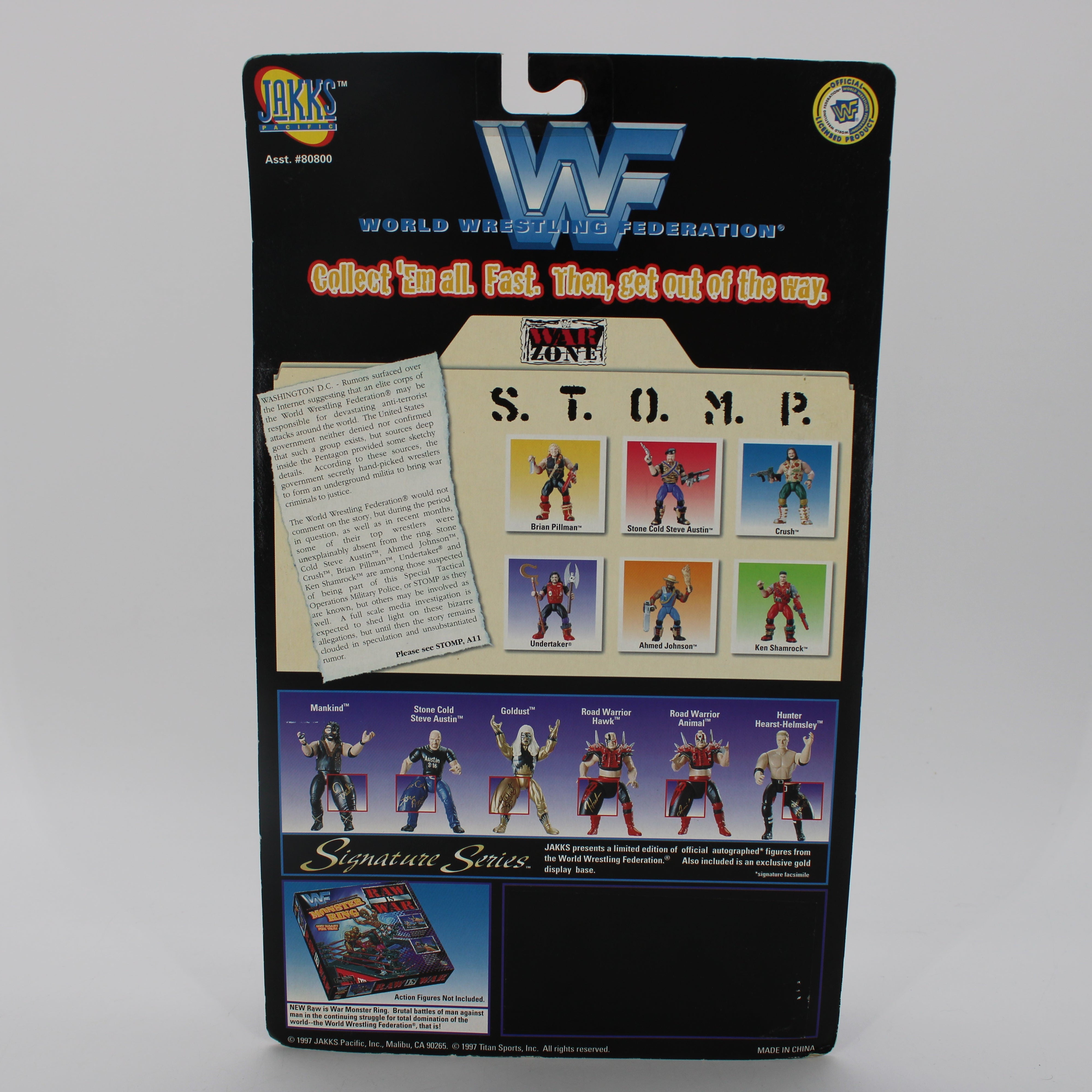 Stone Cold Steve Austin War Zone Series 1 WWF S.T.O.M.P. Figure