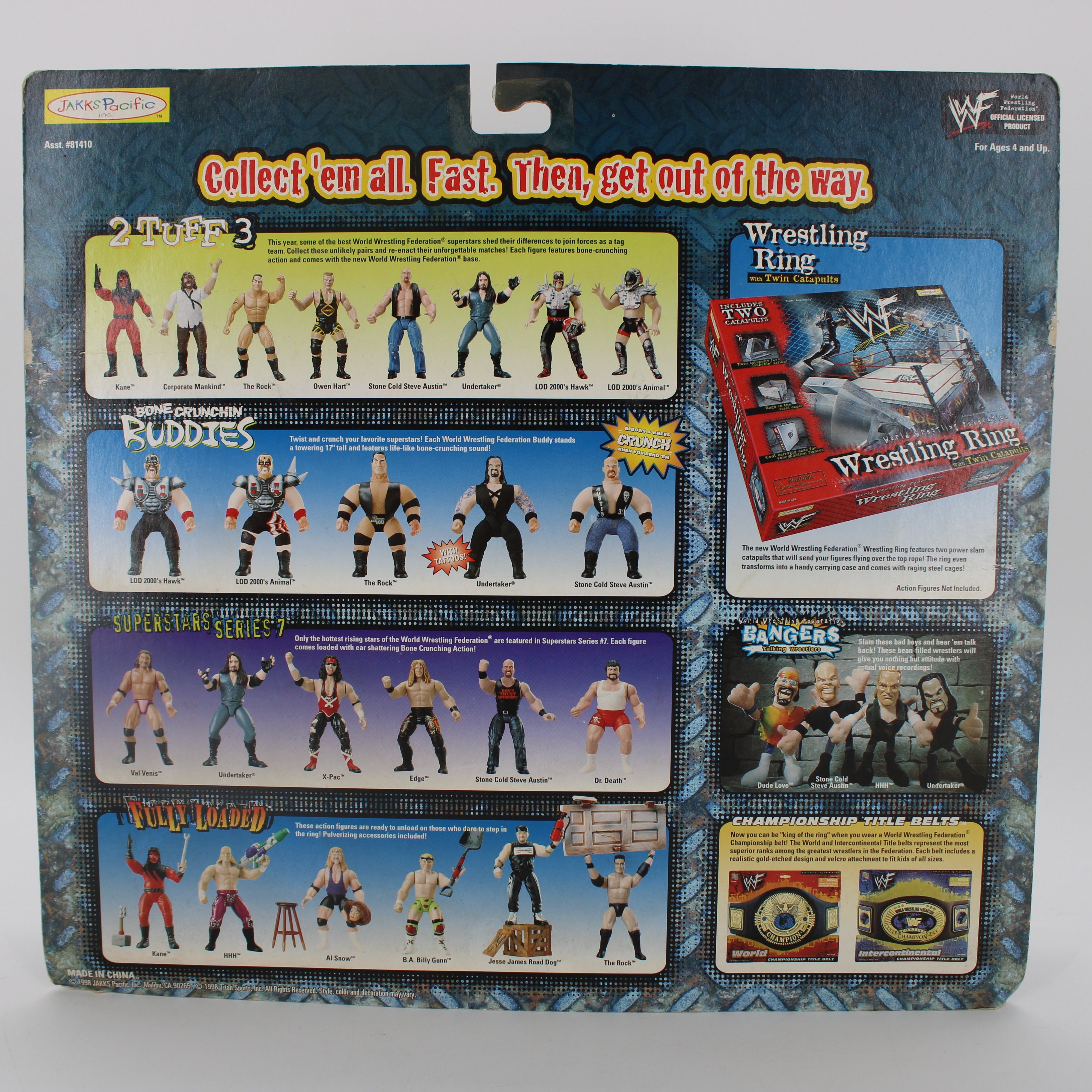 LOD 2000's Hawk & Animal WrestleMania 2 Tuff 3 Figure Set