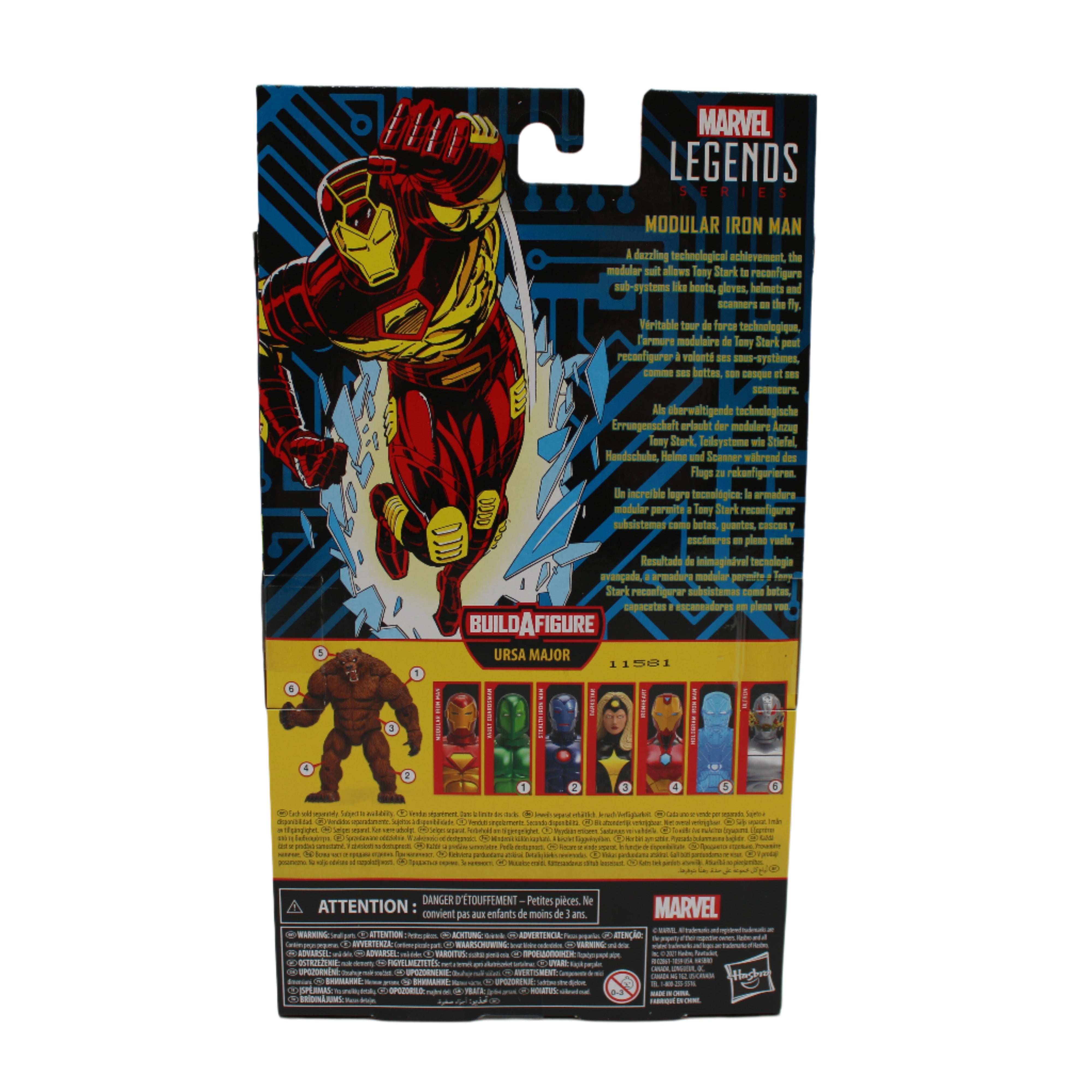 Modular Iron Man Marvel Legends Action Figure (Ursa Major BAF)